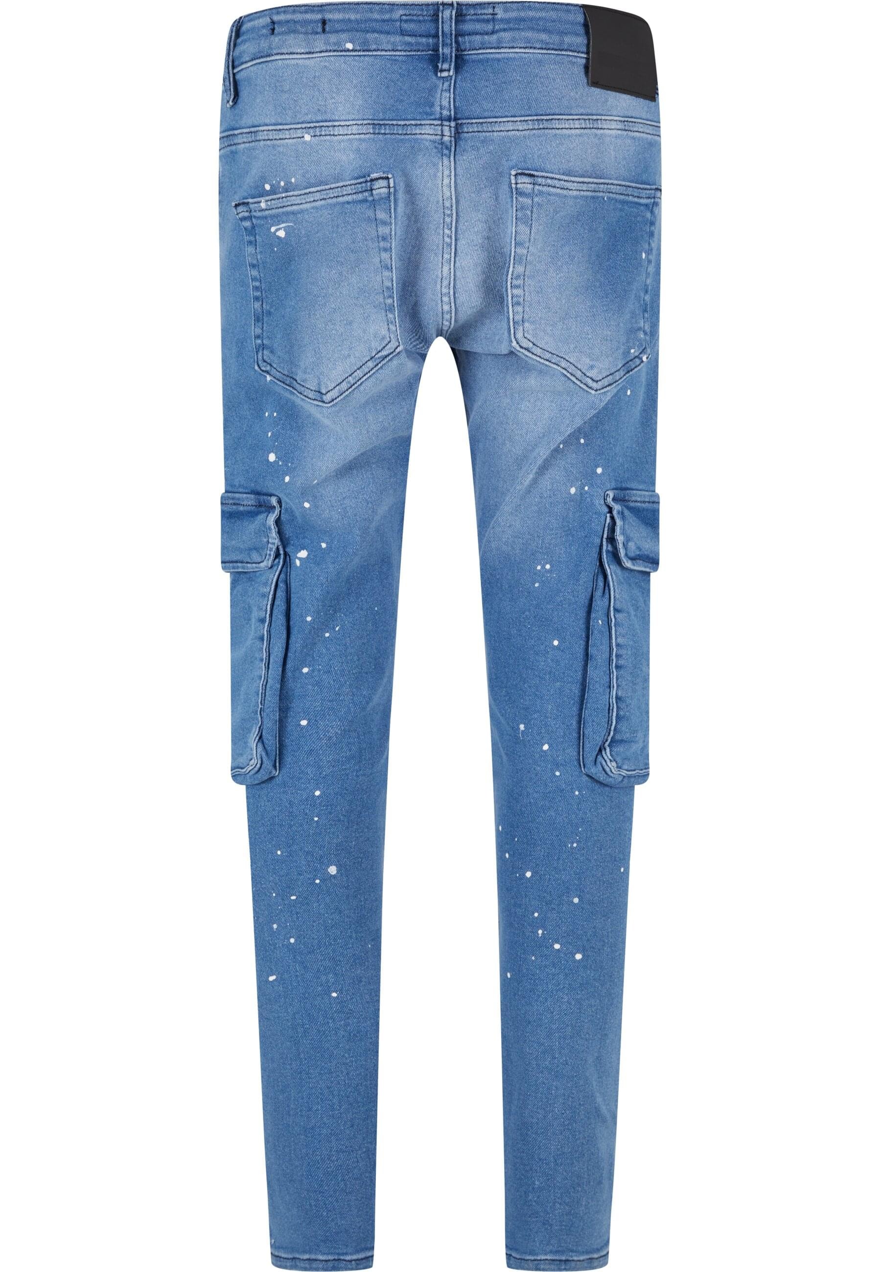 2Y Studios Bequeme Jeans »2Y Studios Herren 2Y Skinny Fit Pocket Cargo Skull Jeans«