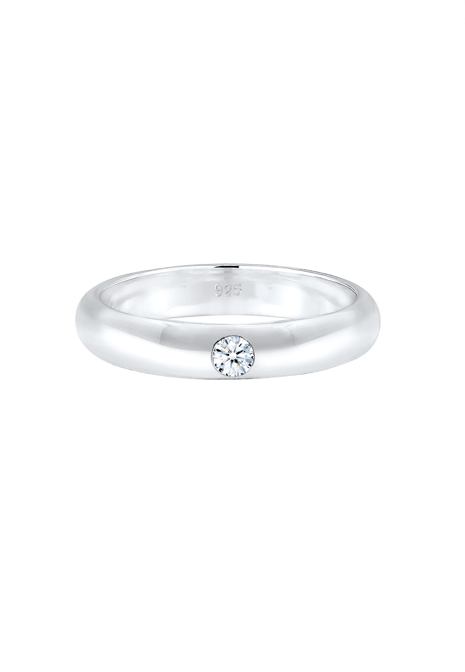 Elli DIAMONDS Verlobungsring »Solitär Verlobung Diamant (0.06 ct.) 925er Silber«