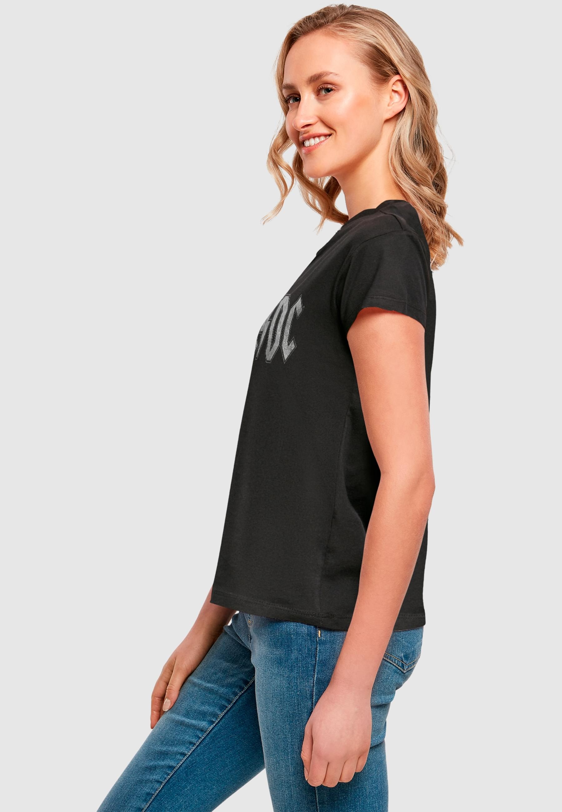 Merchcode T-Shirt »Merchcode Damen Ladies ACDC - Logo Box Tee« 1 Stk. tlg.