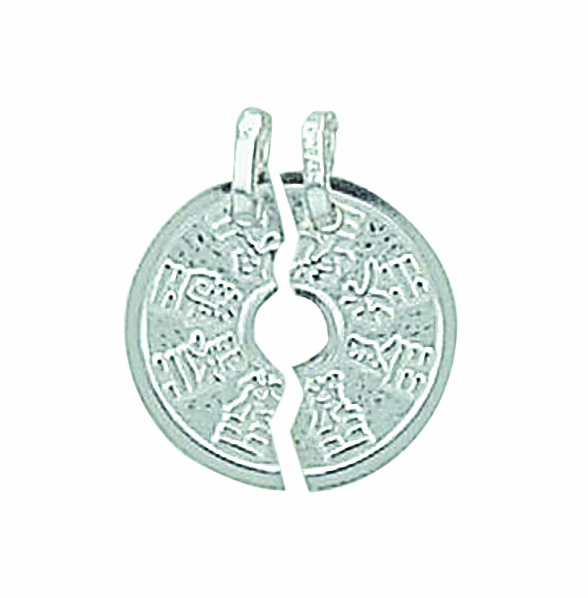 Adelia´s Kette mit Anhänger »925 Silber Anhänger Partneranhänger Ø 14,6 mm«, Schmuckset - Set mit Halskette