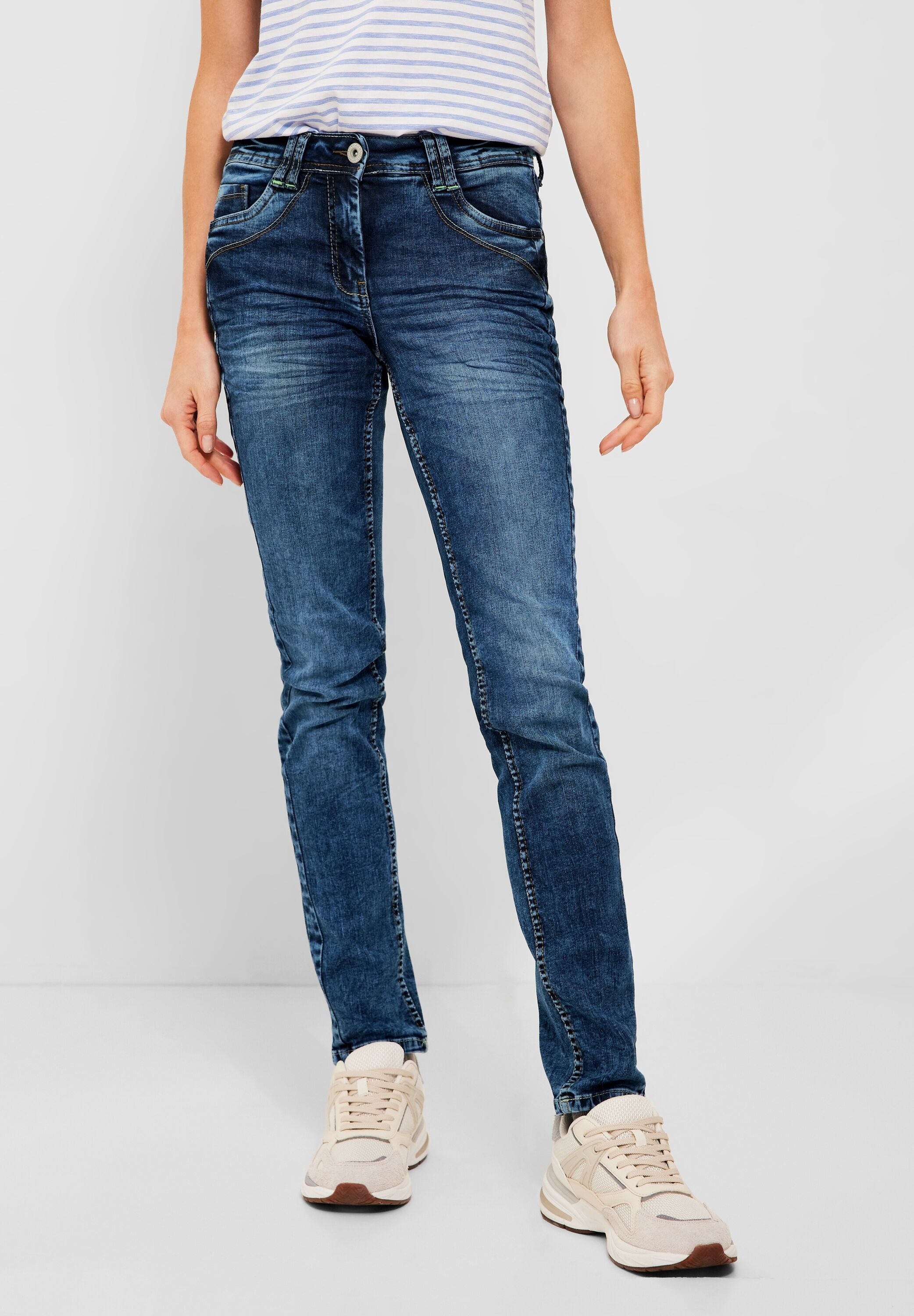 Cecil Gerade Jeans, 5-Pocket-Style