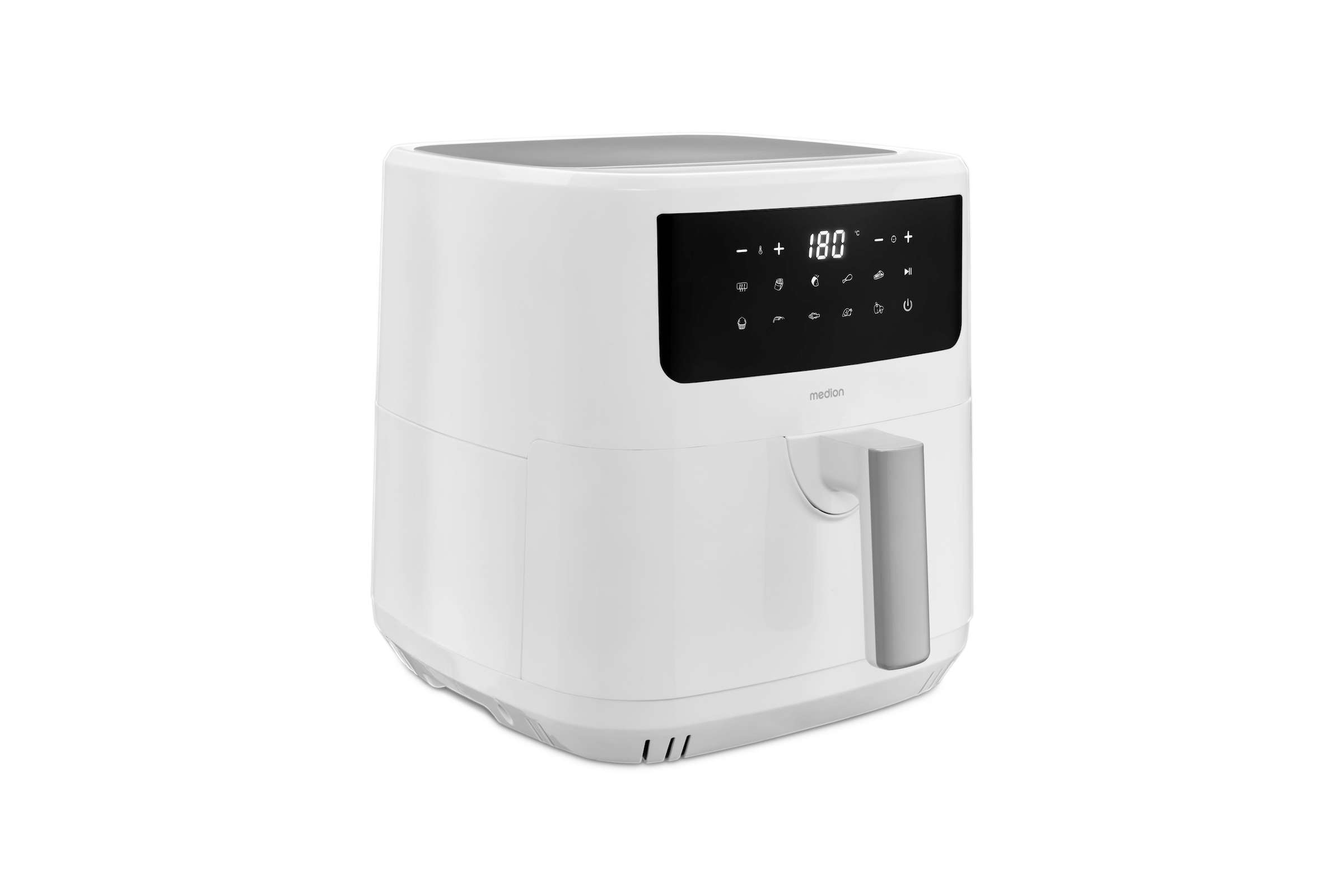 Medion® Heißluftfritteuse »MD 11750 P10 XL Duo«, 2000 W, Fassungsvermögen 6,8 l, Temperatur einstellbar 50 - 200 °C, ILAG Beschichtung, Timer