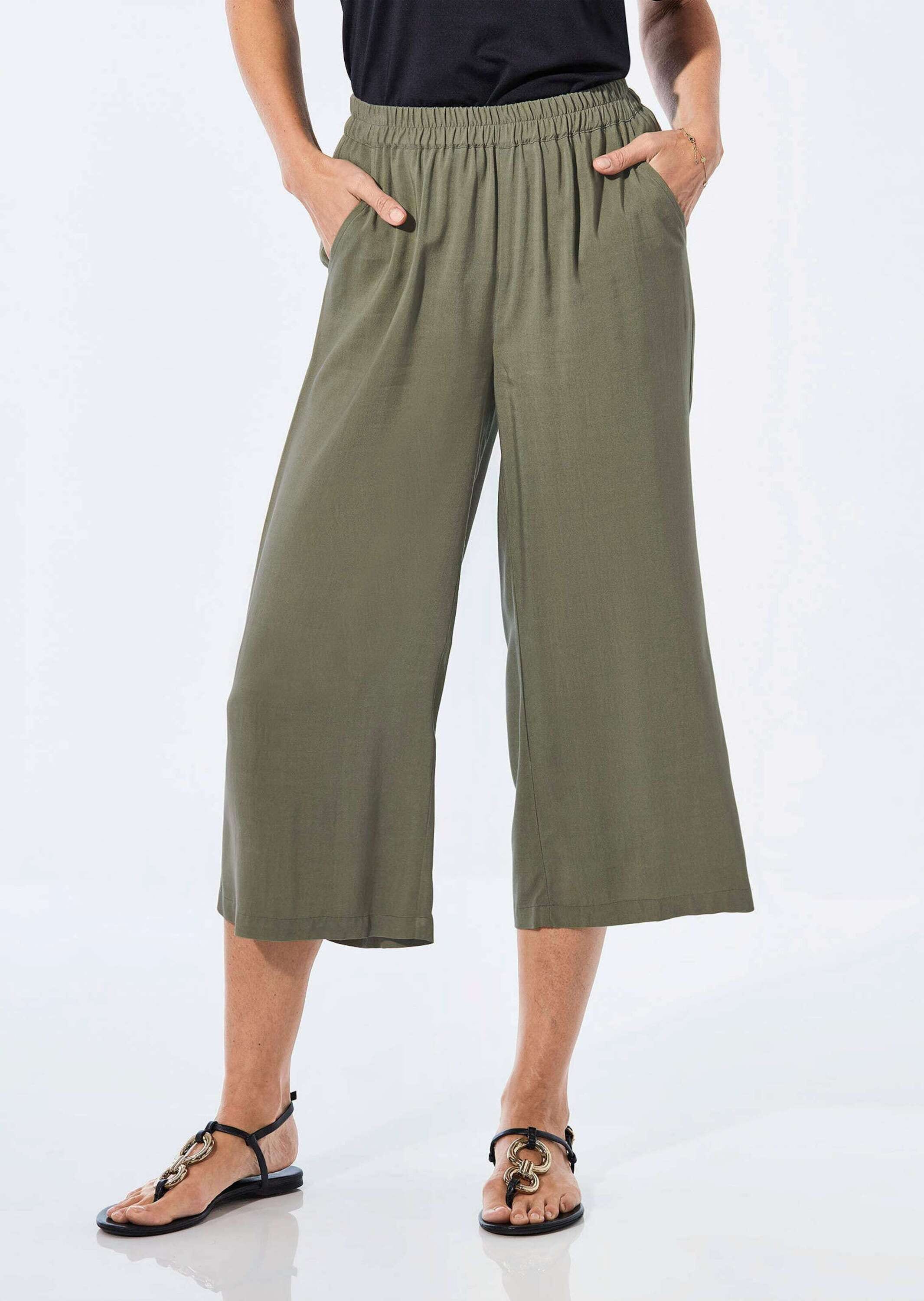 GOLDNER Schlupfhose »Hose Hose mit Schlupfbund und Zierelement«