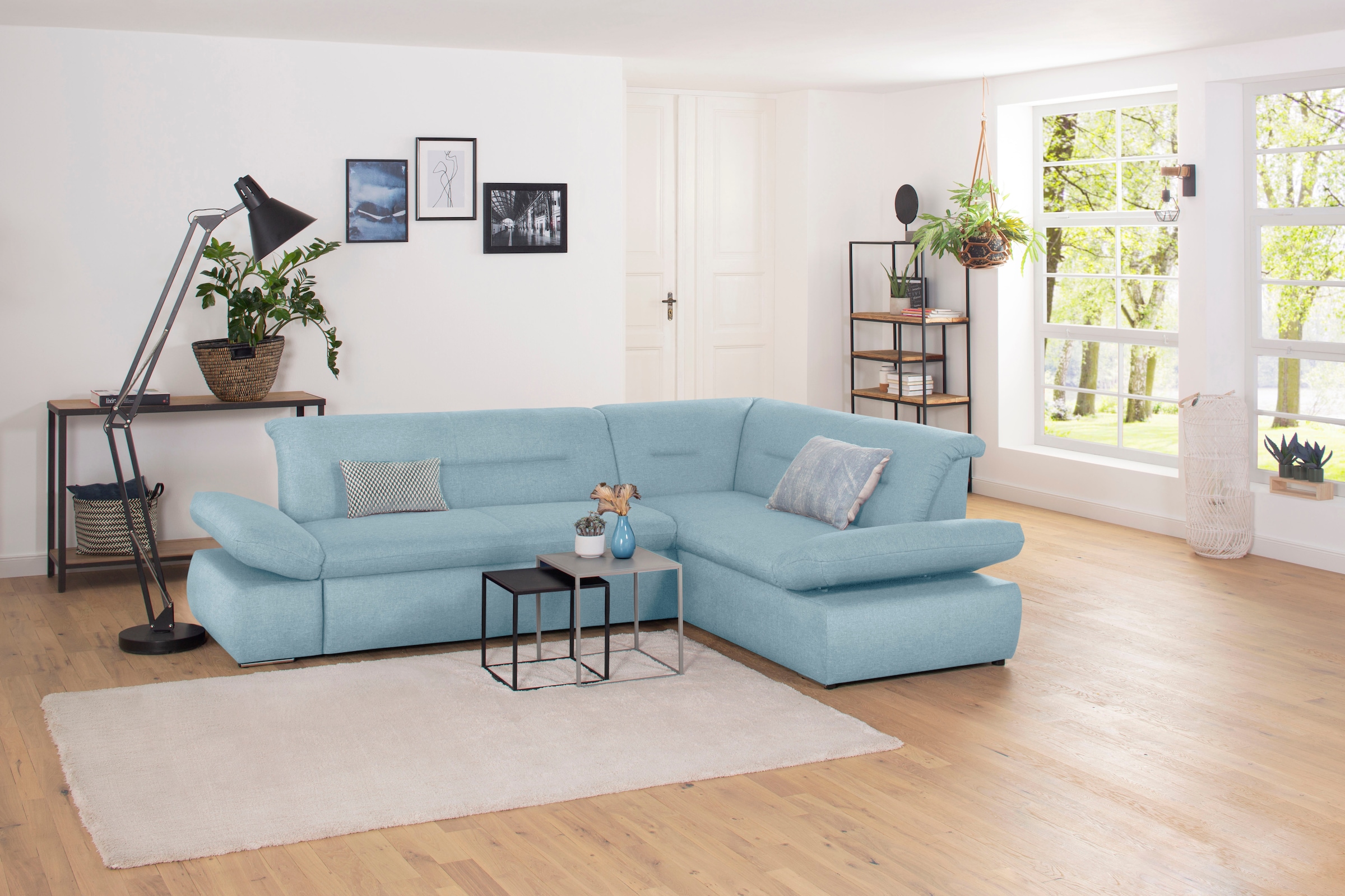 Home affaire Ecksofa "Avesa L-Form" Wahlweise mit Arm- und Bettfunktion, B/ günstig online kaufen