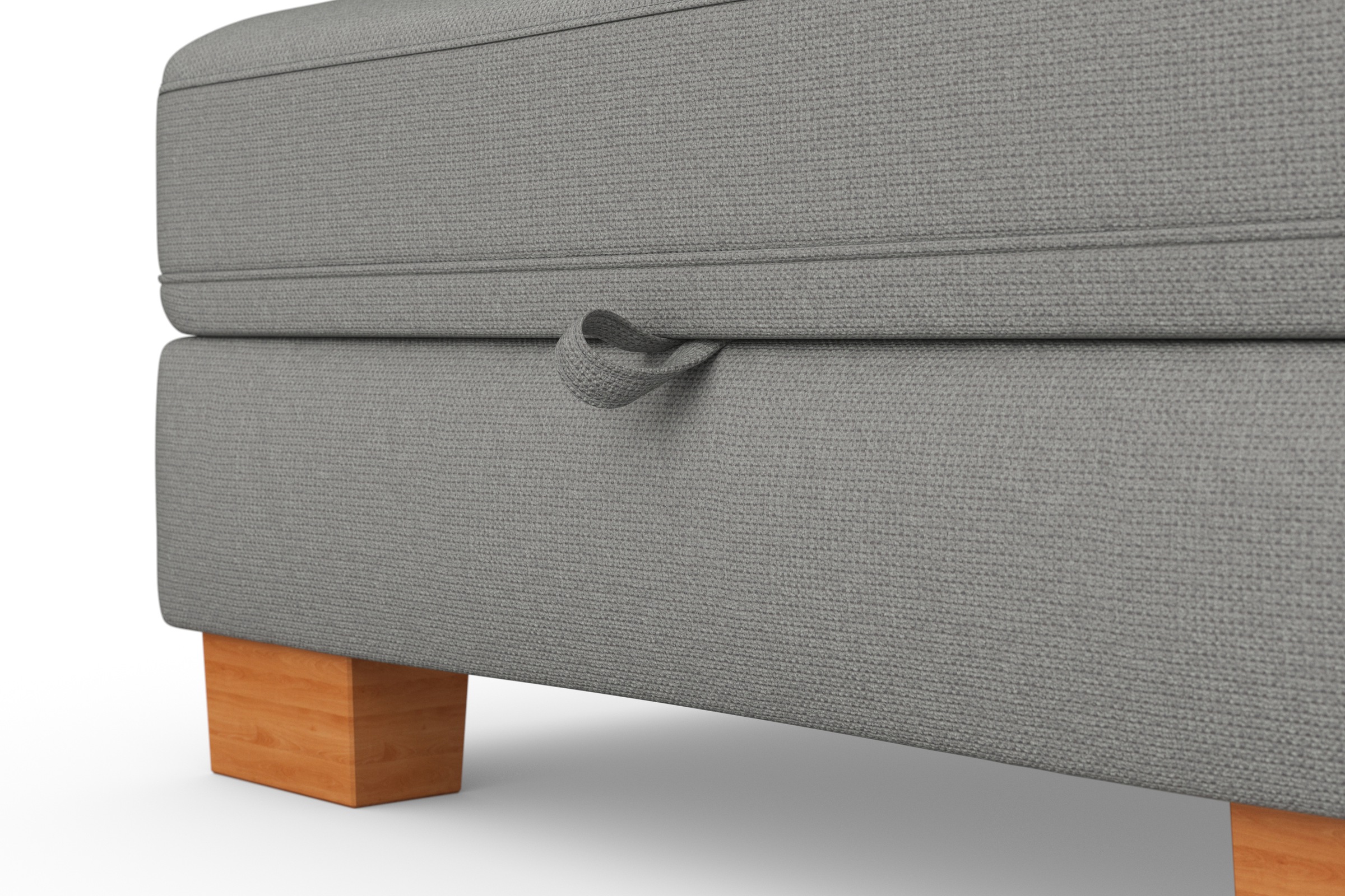 sit&more Wohnlandschaft »Dundee U-Form«, mit Federkern und Massivholzfüßen, wahlweise mit Kopfteilverstellung