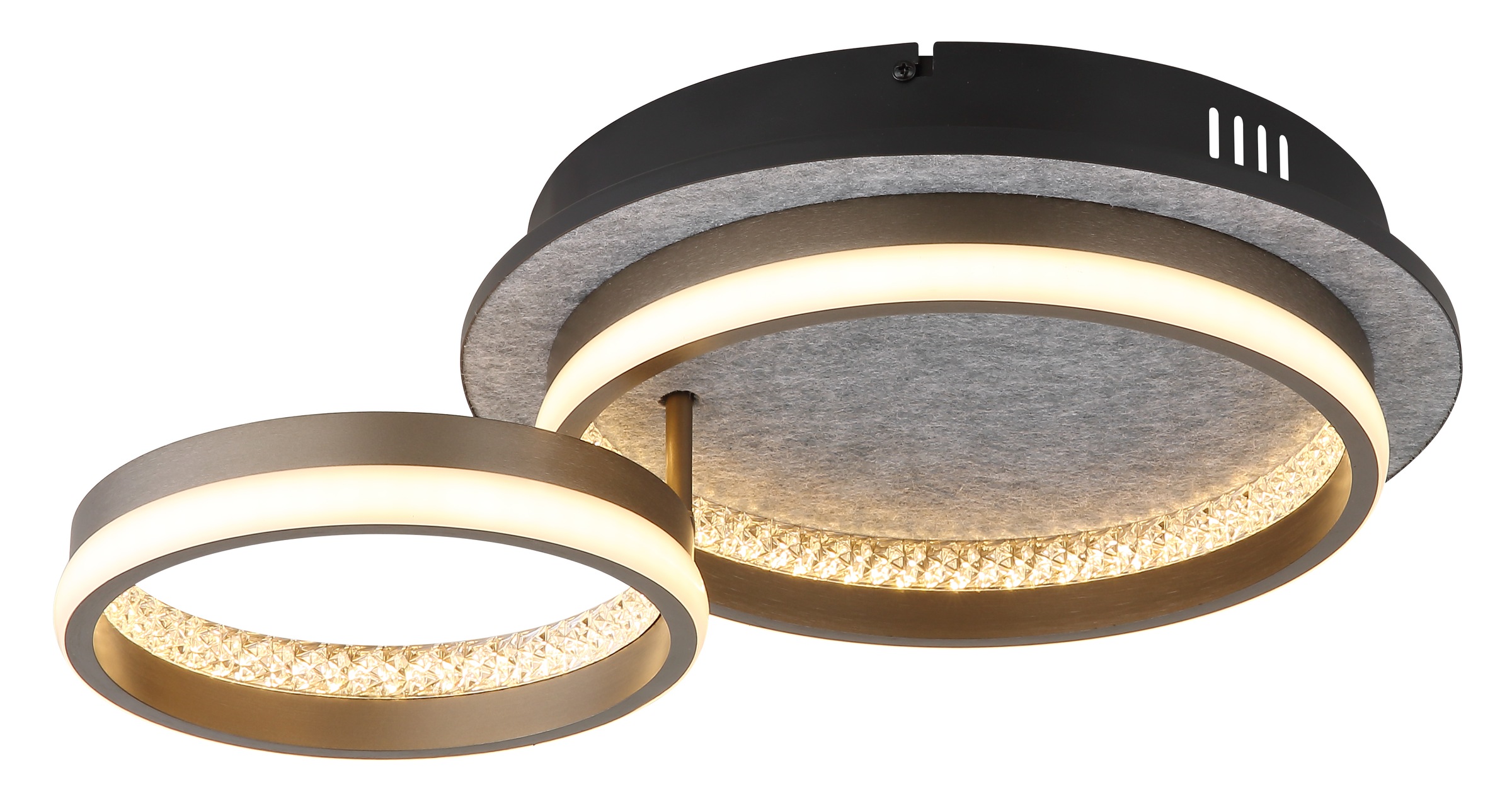 GLOBO LIGHTING Deckenleuchte »DELLA« LED-Modul 1 Stk. LED Deckenleuchte Wohn- & Schlafzimmer Kristall