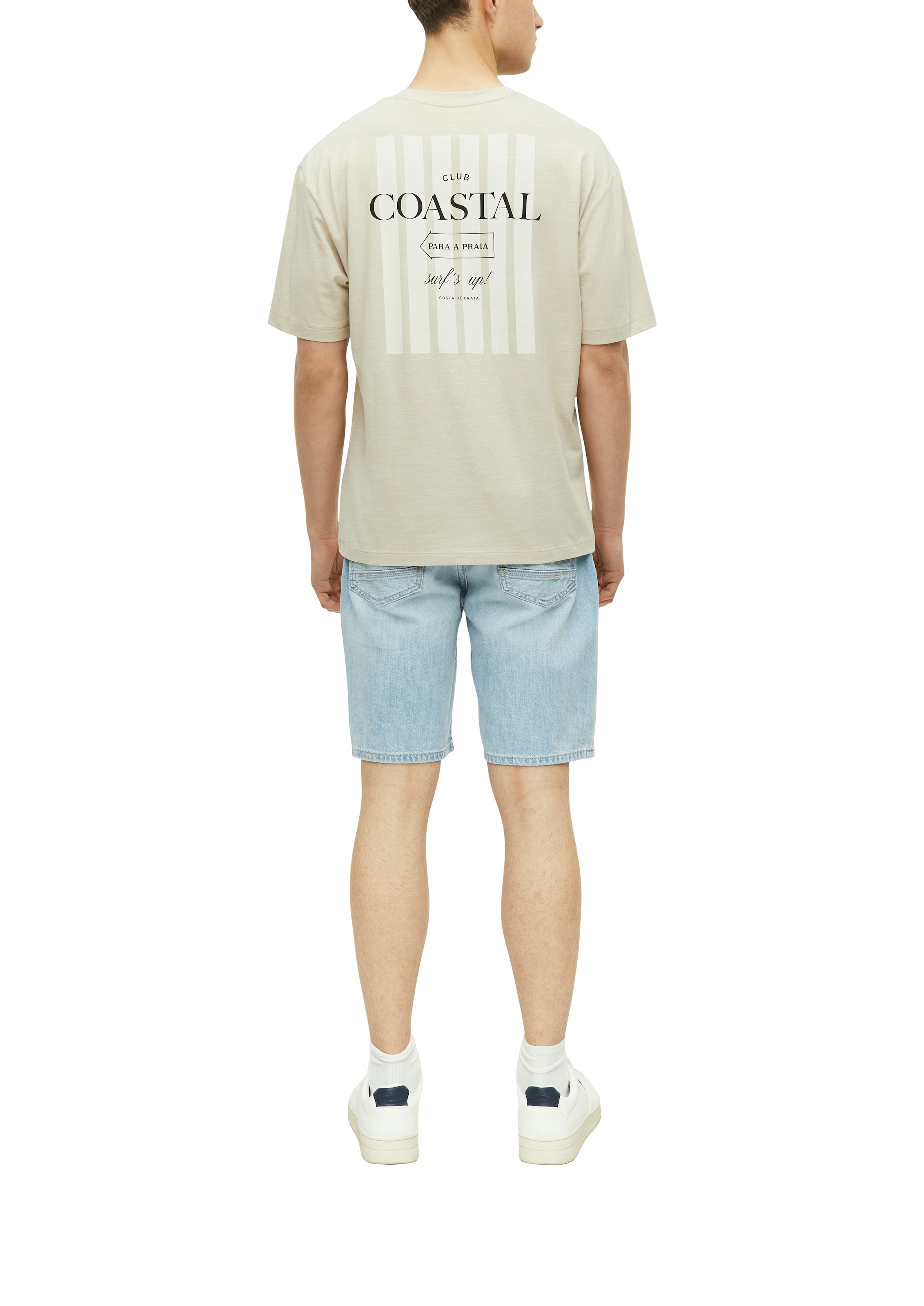 s.Oliver Kurzarmshirt Sommershirt mit kleinem Print