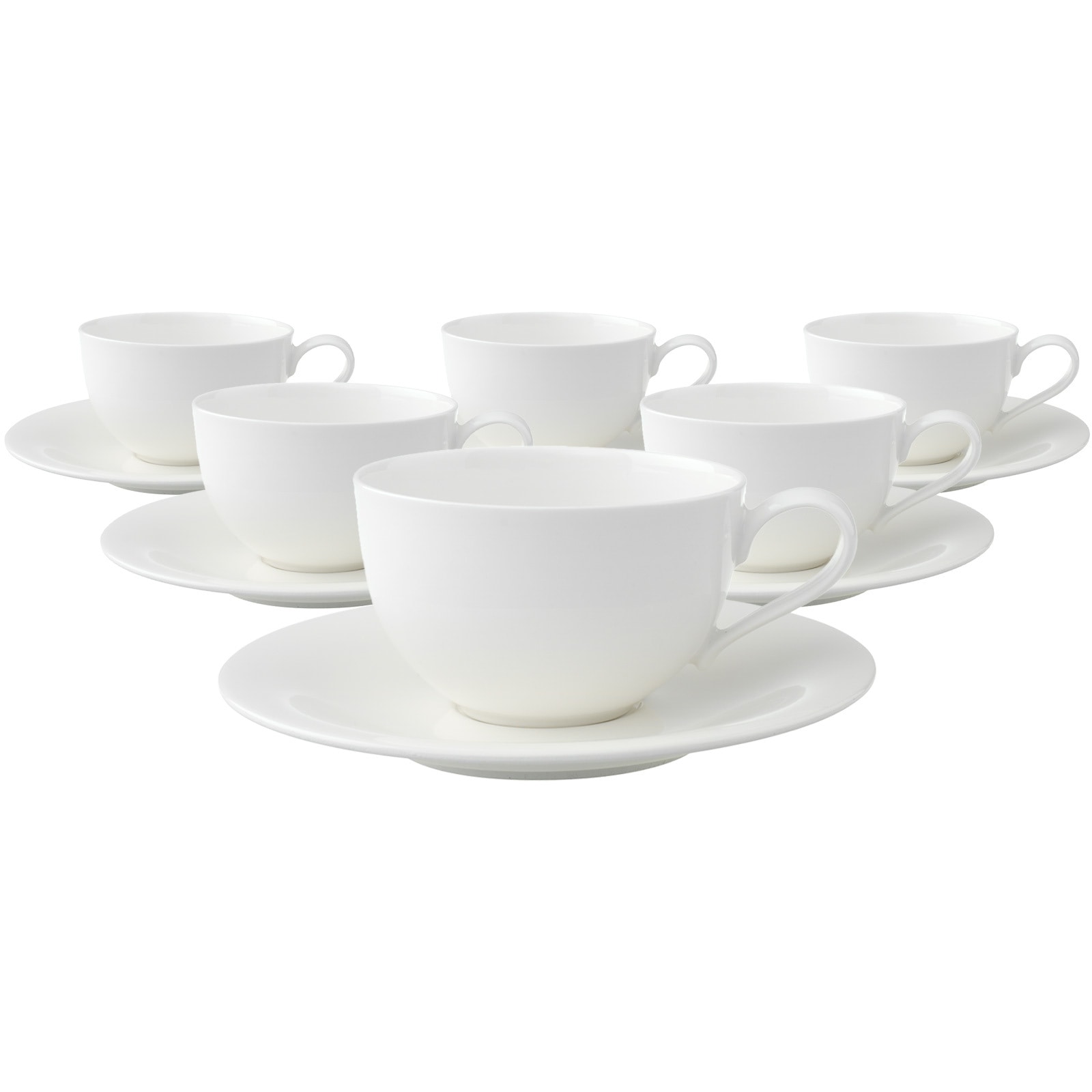 Villeroy & Boch Tasse "Cappuccinotassen mit Untertassen New Cottage Basic 2 günstig online kaufen