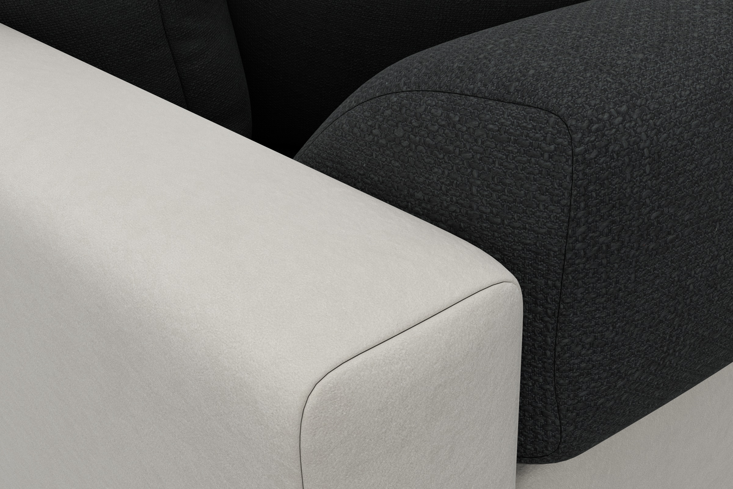 COLLECTION AB Ecksofa Joseli,  mit Zier- und Rückenkissen, komfortable Schanzen-Armlehne