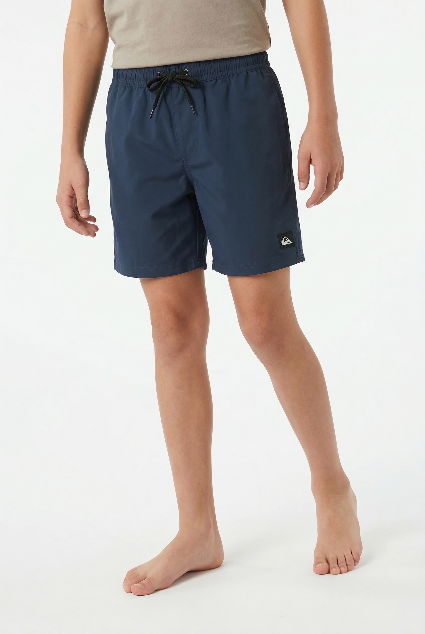 Quiksilver Badeshorts "Everyday Volley Yth 14" Für Kinder Und Jugendliche, Unifarbenes Design, Mit Badge