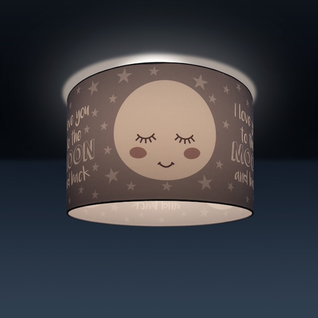 Paco Home Deckenleuchte »Aleyna 103«, 1 flammig-flammig, Kinderlampe  Deckenlampe LED Kinderzimmer Lampe Mond-Motiv, E27 | BAUR