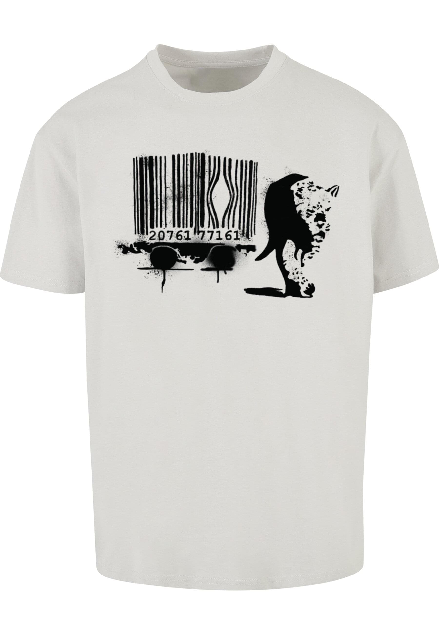 Merchcode T-Shirt "Merchcode Brandalised - Barcode Leopard Heavy Oversize T günstig online kaufen