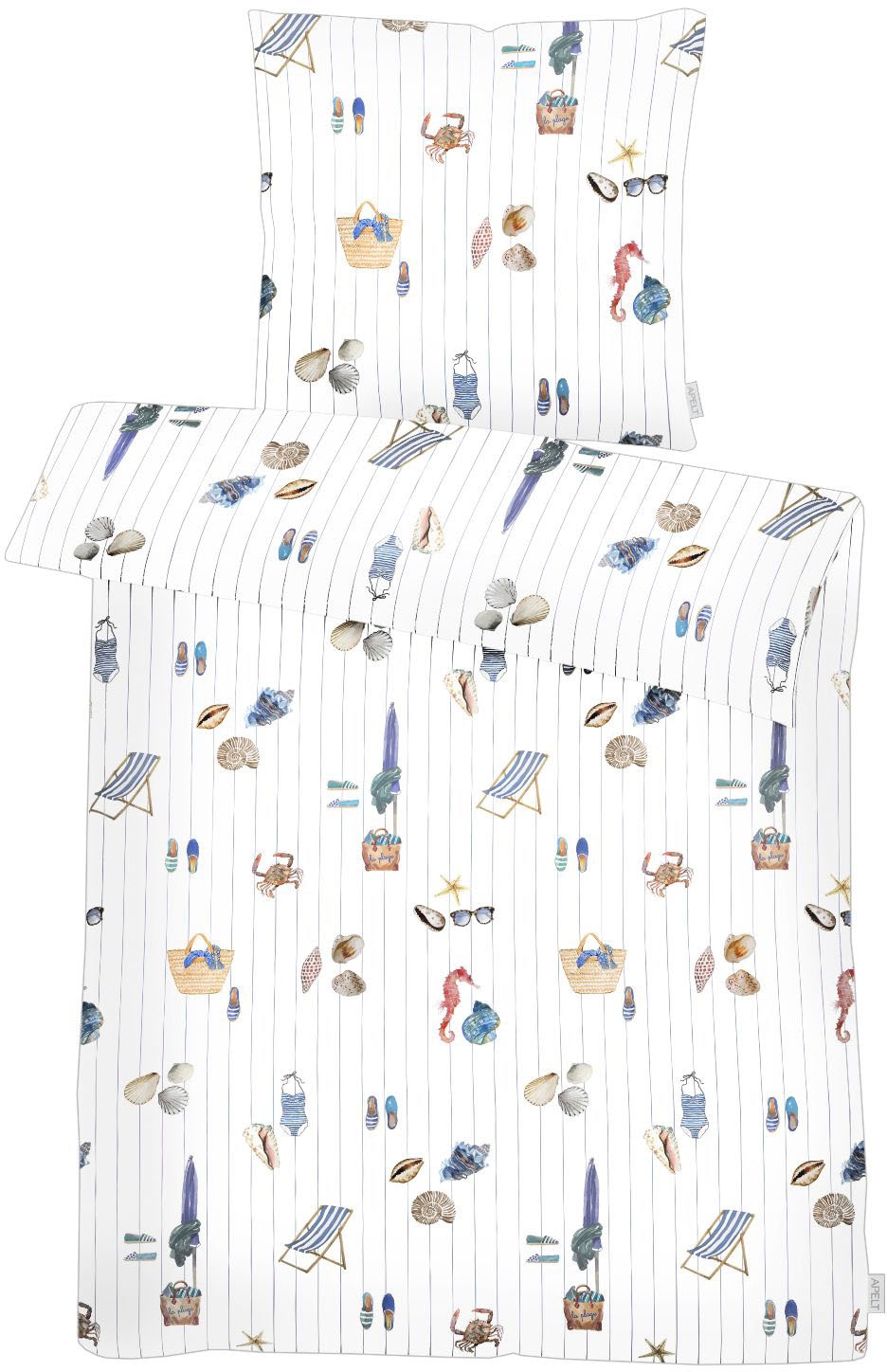 APELT Bettwäsche "Solea Gots" 2 Stk. Bio-Baumwolle, Pflegeliecht günstig online kaufen