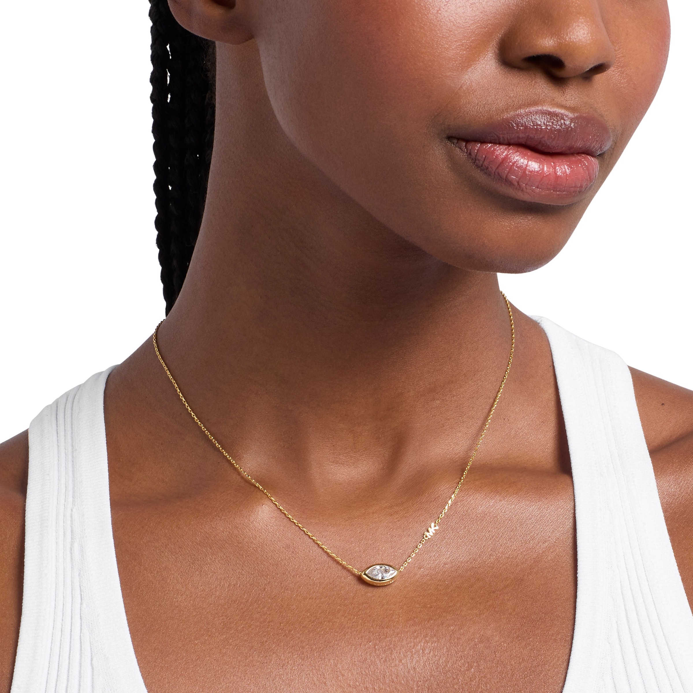 MICHAEL KORS Kette mit Anhänger »Premium« mit Zirkonia (synth.)