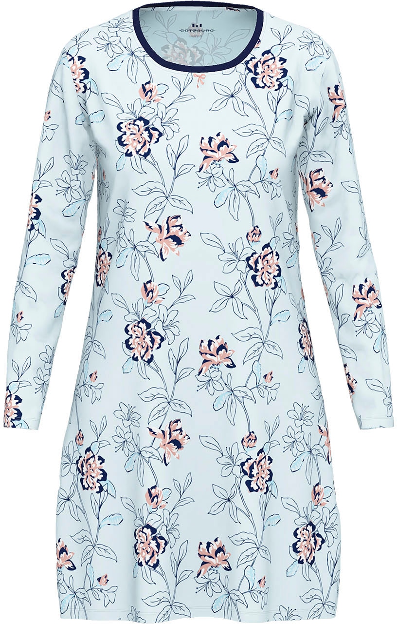 GÖTZBURG Nachthemd, mit Langarm und floralem Muster online kaufen | BAUR