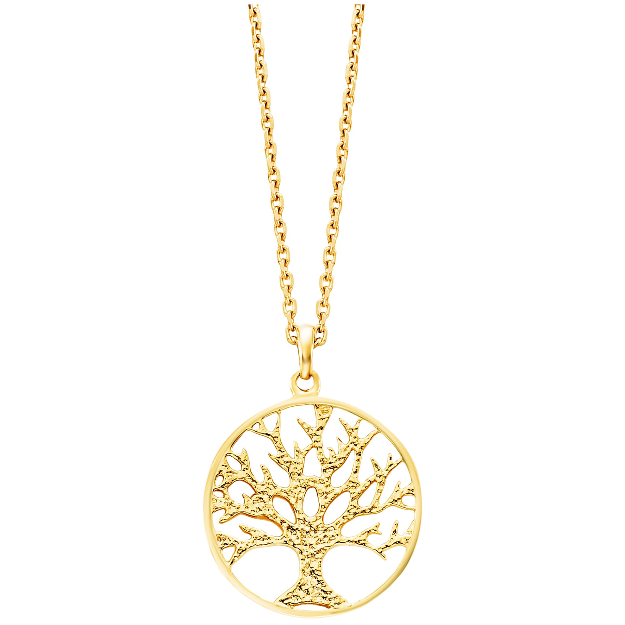 Julie Julsen Kette mit Anhänger »925/- Sterling Silber vergoldet Motiv Lebensbaum«