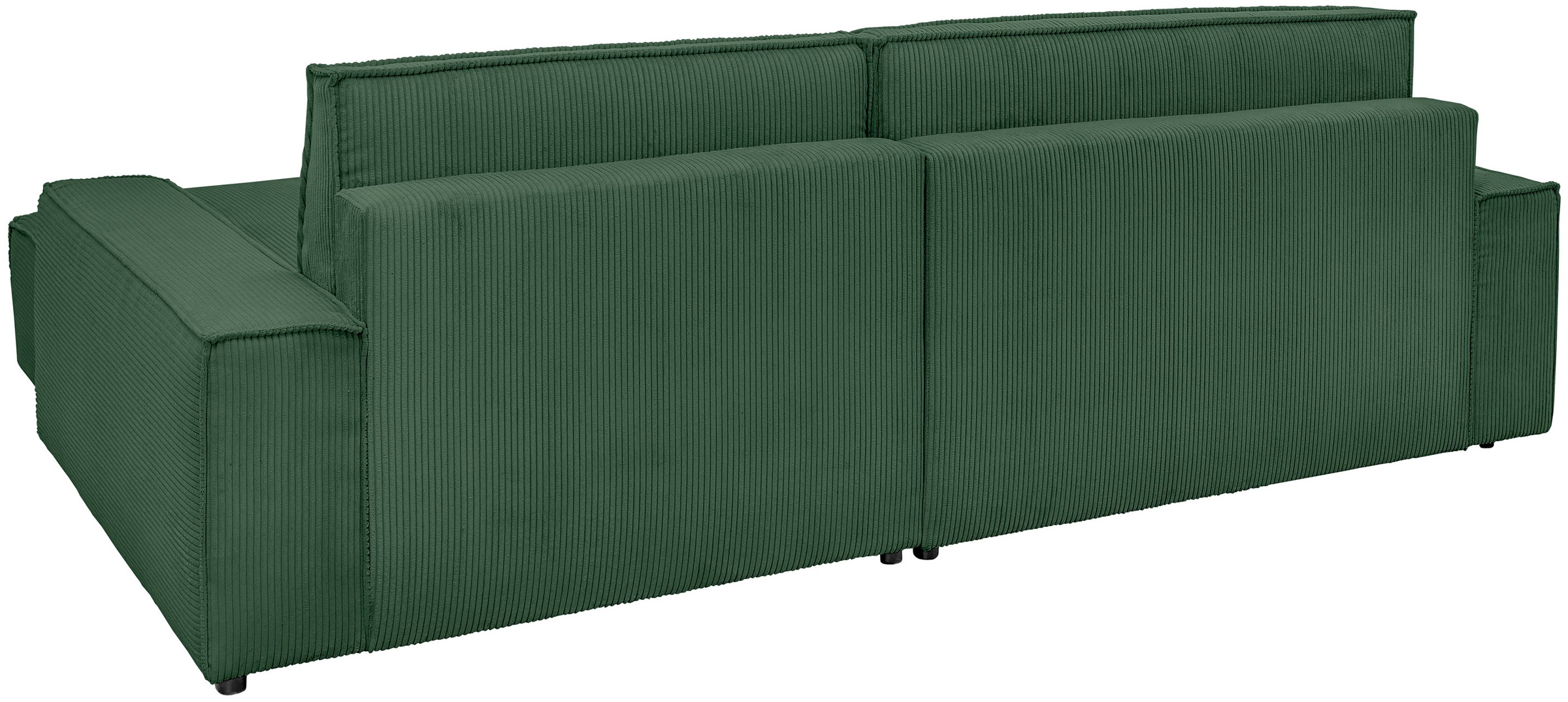 Home affaire Ecksofa »NEU: SHERWOODL XXL 284, Big-Sofa L-Form, tiefe Sitzfläche 95 cm, Cord,«, Leinenoptik, Recamiere rechts/links, auch als Schlafsofa stellbar