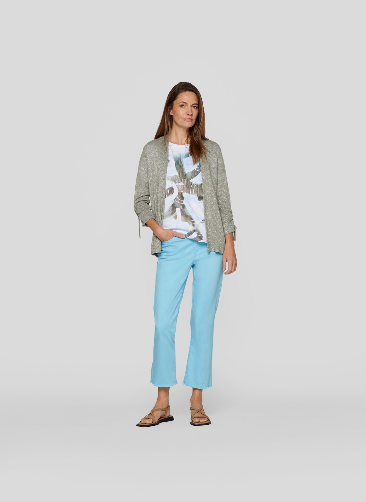 Rabe Strickjacke »Rabe Elegante Jacke in schimmernder Optik«
