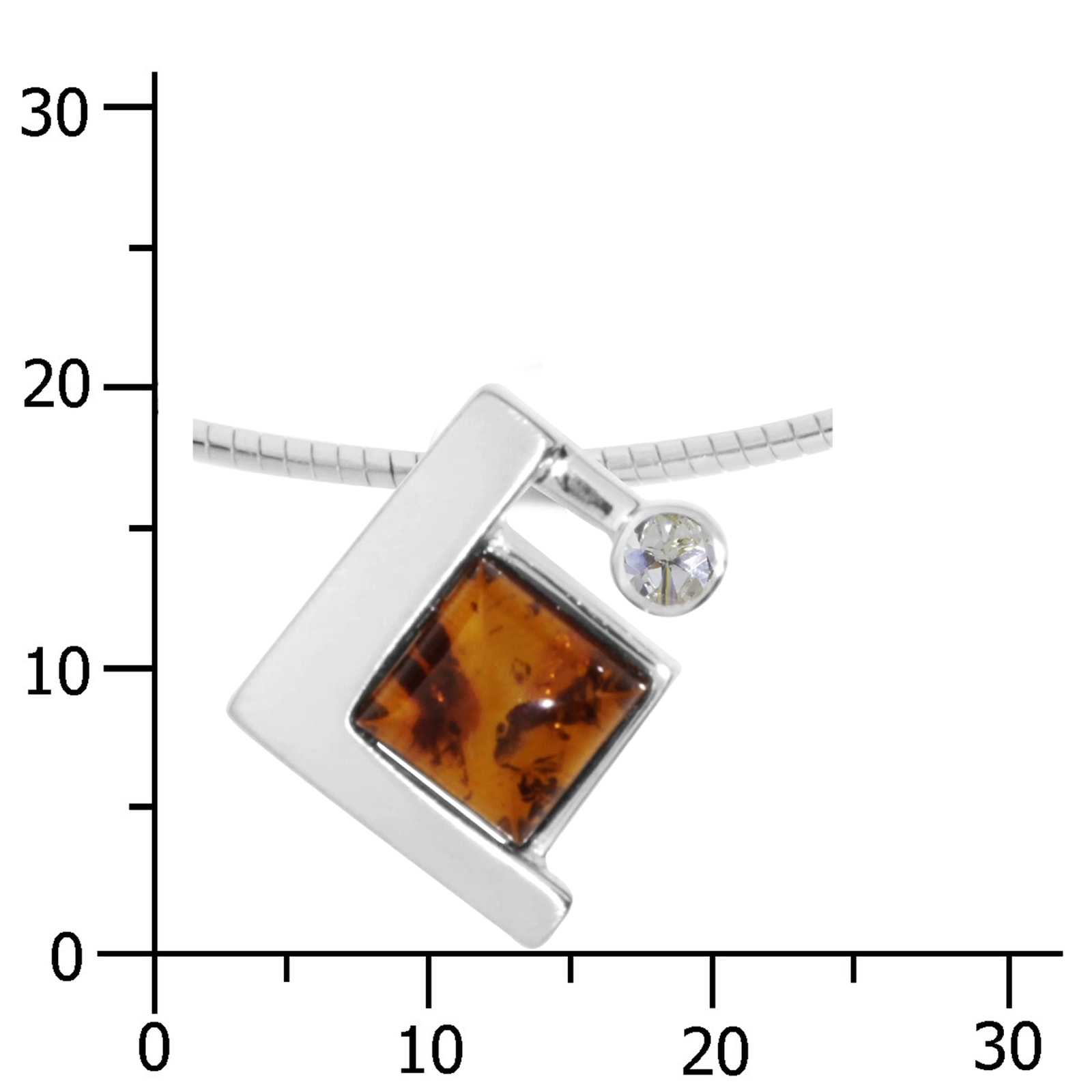 OSTSEE-SCHMUCK Halsreif »Ostsee-Schmuck Halsreif mit Anhänger Gleiter-Diane«, (2 tlg.)