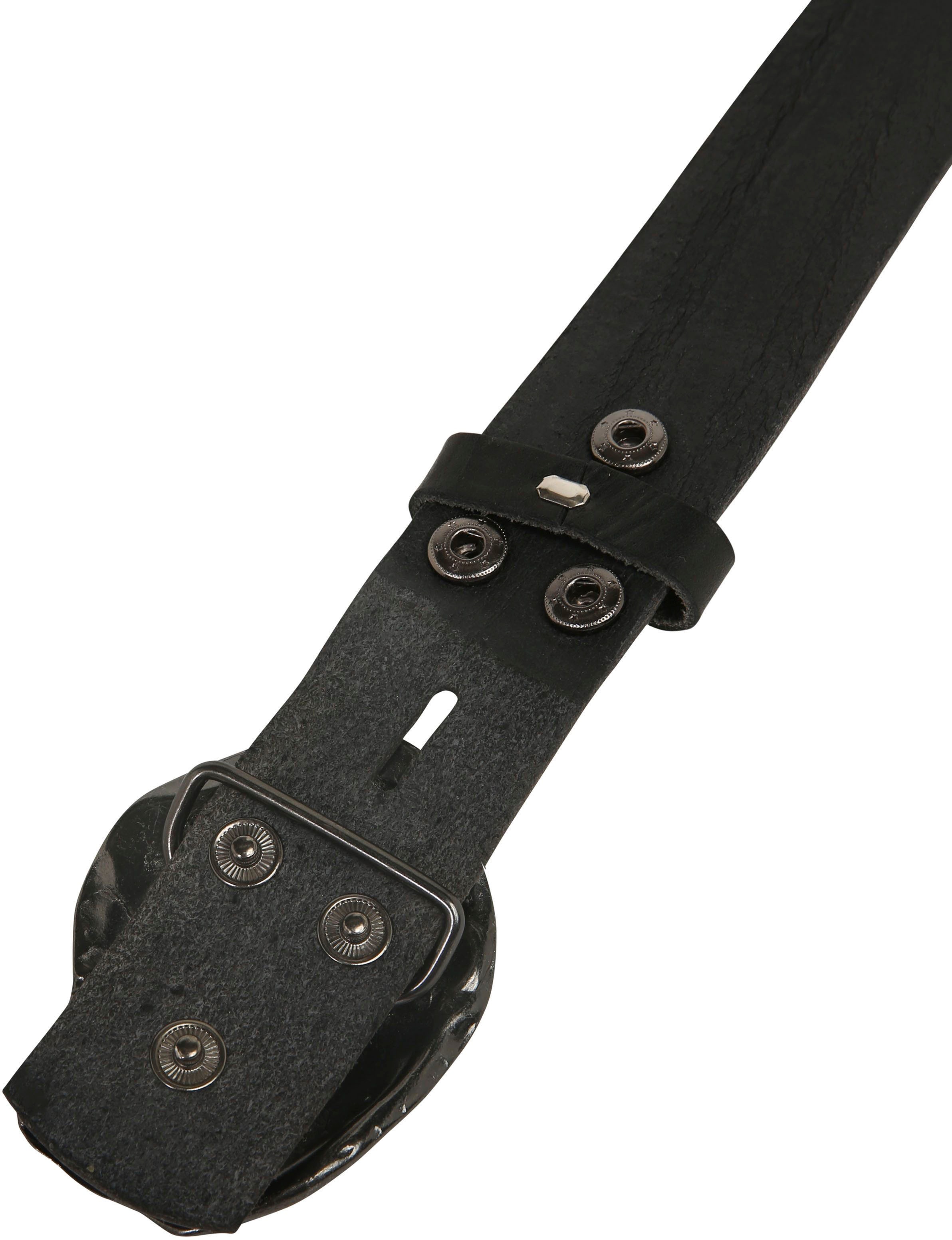 Thumbnail - Rettungsring Gürtel Ledergürtel mit glänzender Koppelschließe