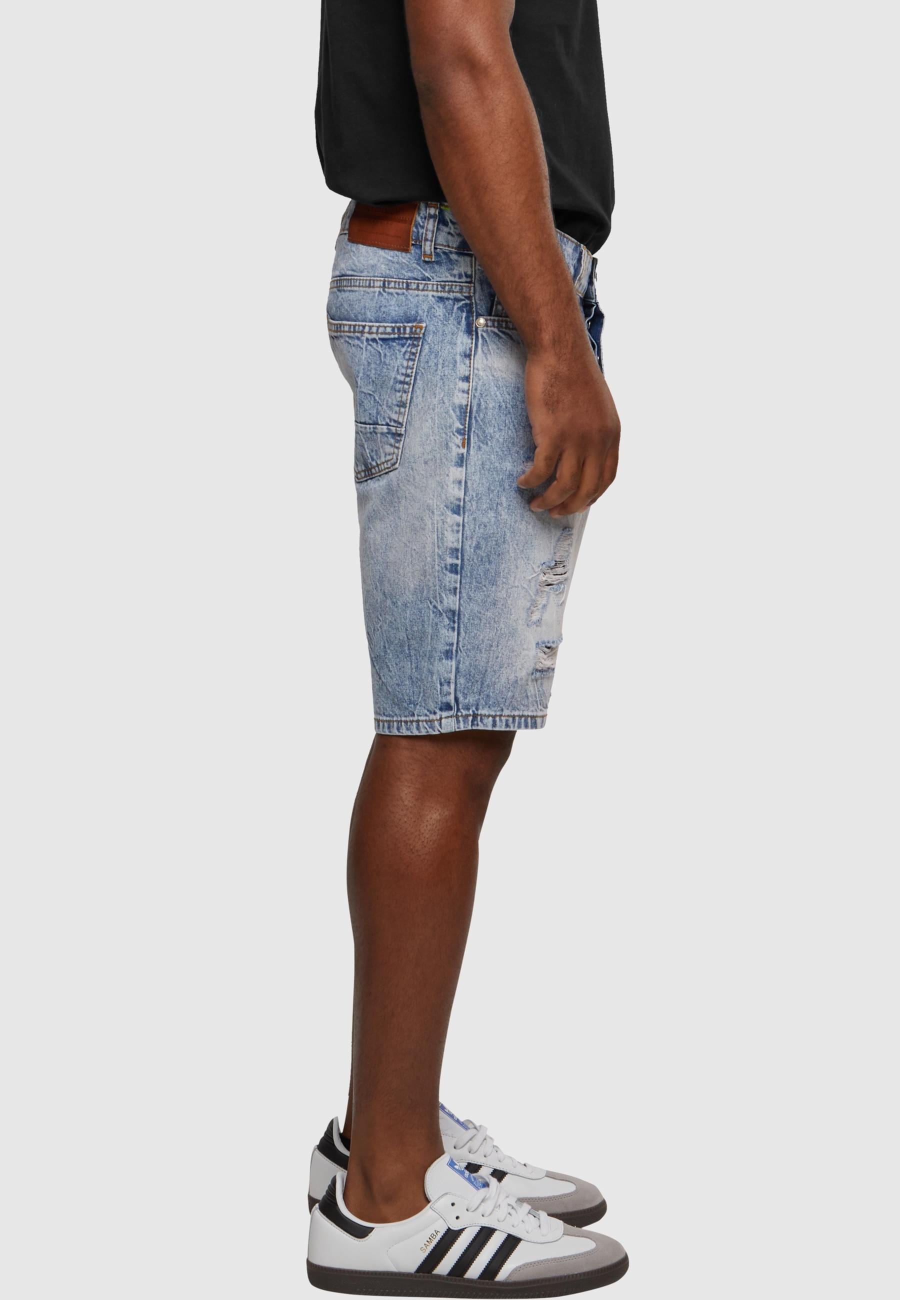 2Y Studios Shorts »2Y Studios Herren 2Y Destroyed Denim Shorts«, (1 tlg.)