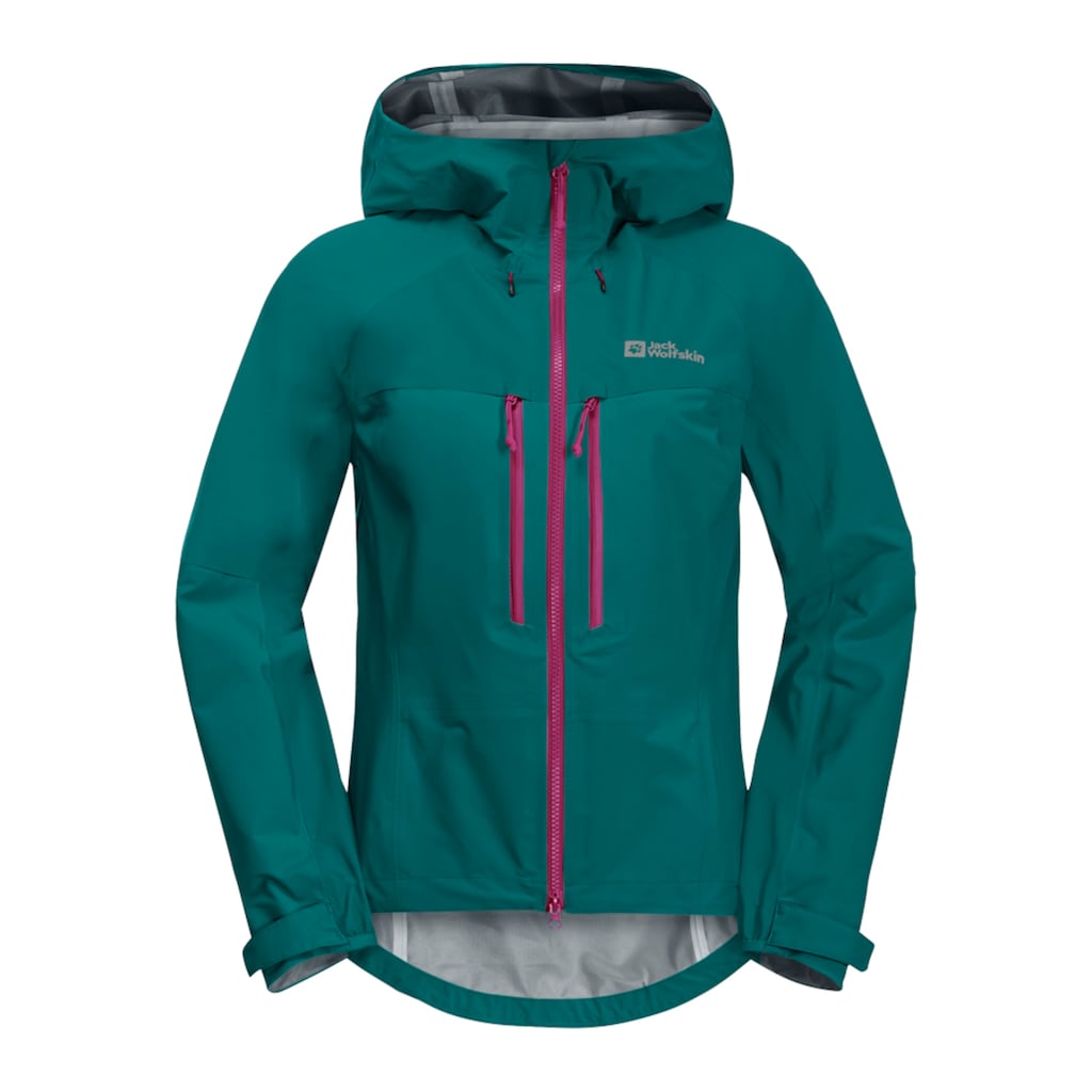 Jack Wolfskin Fahrradjacke »MOROBBIA 3L JKT W«, mit Kapuze