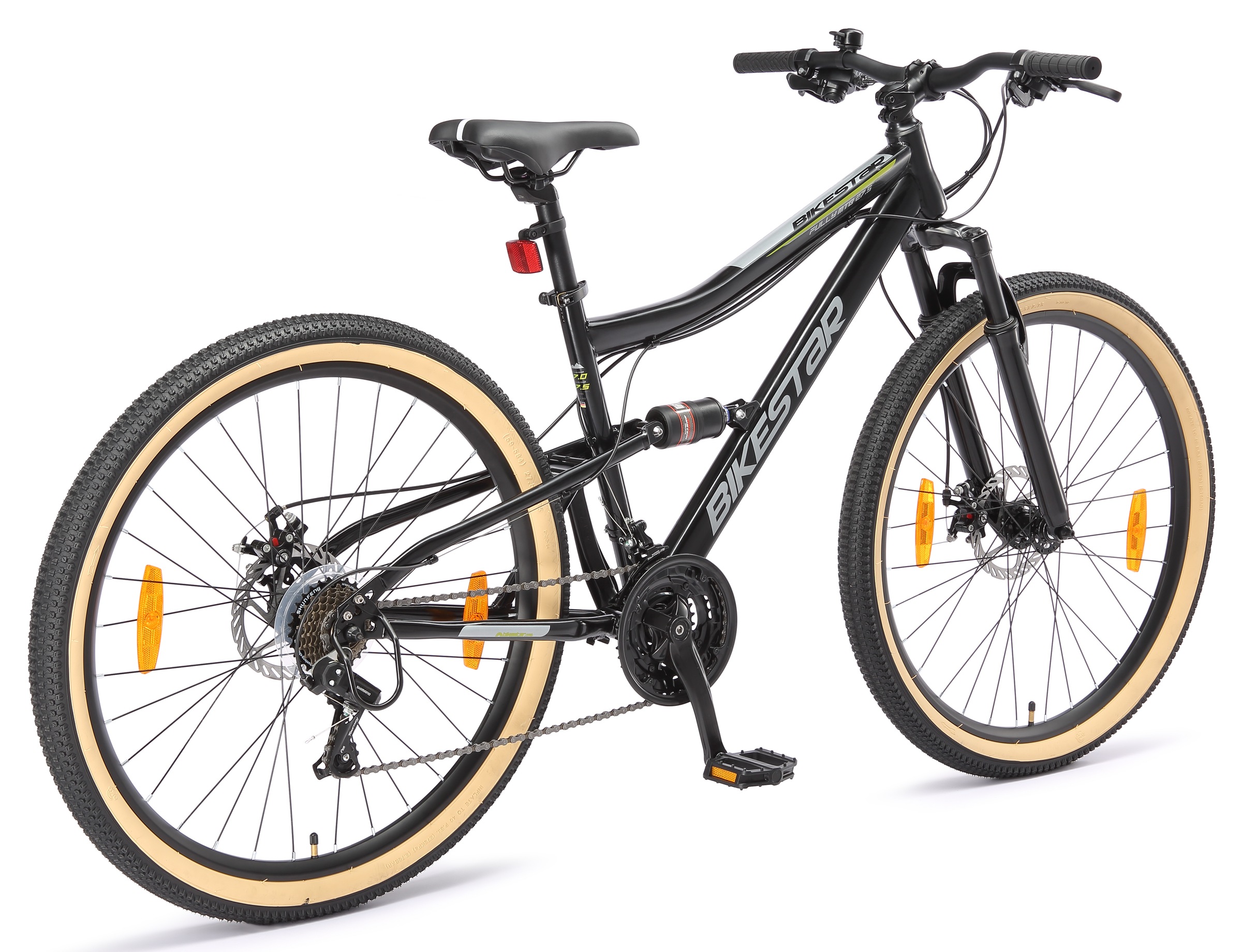 Bikestar Mountainbike 21 Gang Shimano RD-TY300 Schaltwerk Kettenschaltung für Damen und Herren, Kettenschaltung