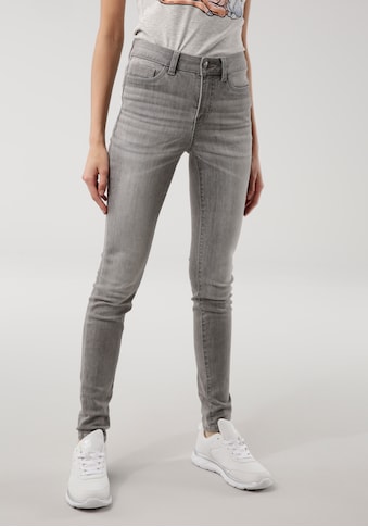 5-Pocket-Jeans »SUPER SKINNY HIGH RISE«, mit used-Effekt