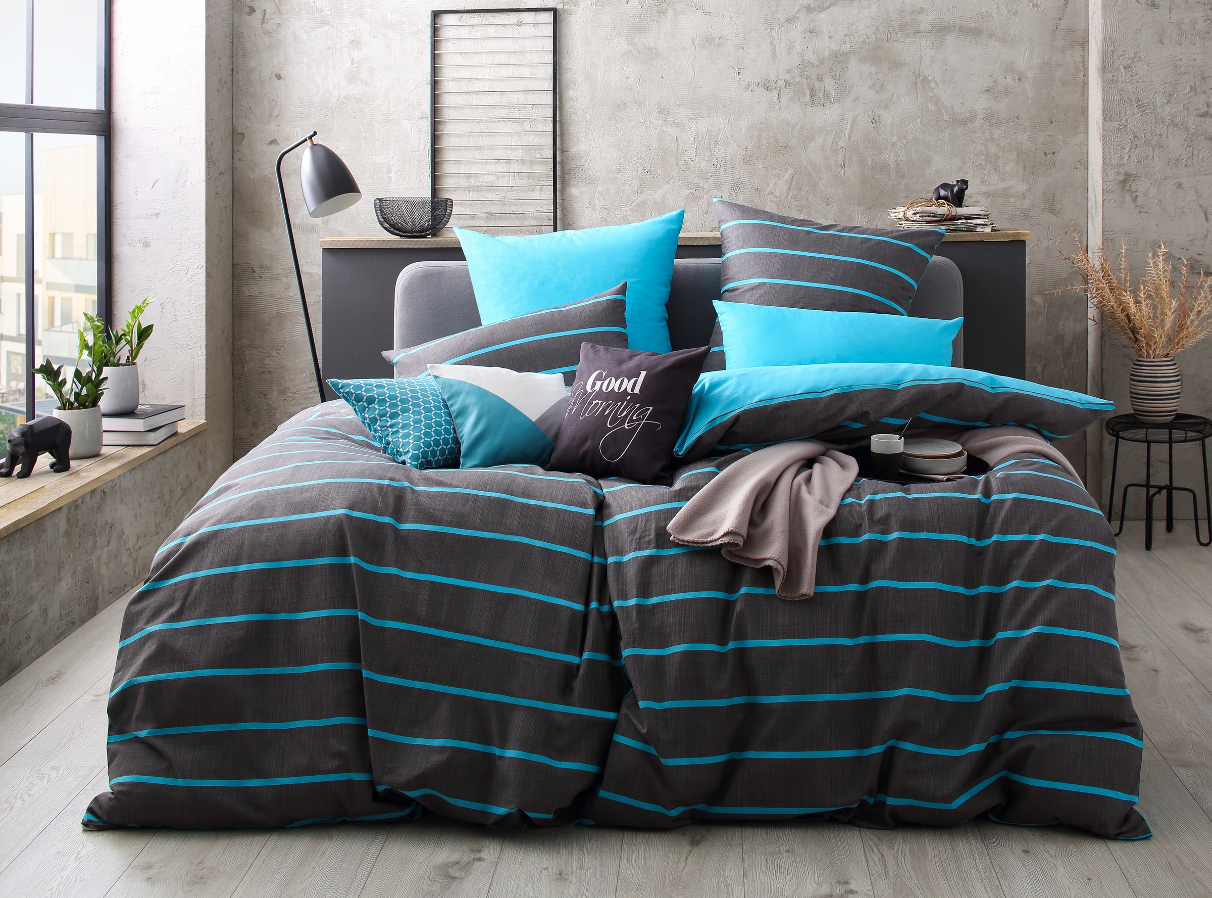 my home Bettwäsche "Katja" 2 tlg. Bettwäsche aus Baumwolle, Bettwäsche mit günstig online kaufen