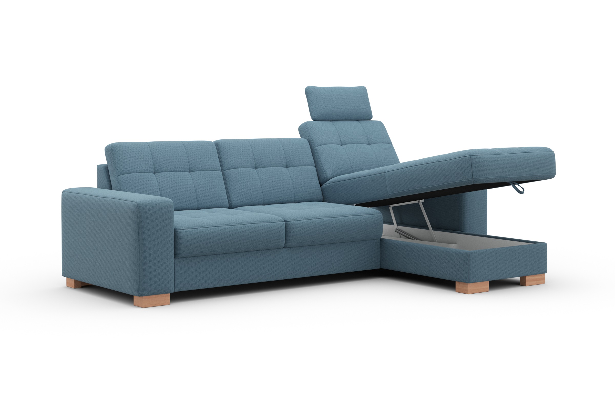 sit&more Ecksofa »Quincy L-Form«, wahlweise mit Bettfunktion und Bettkasten