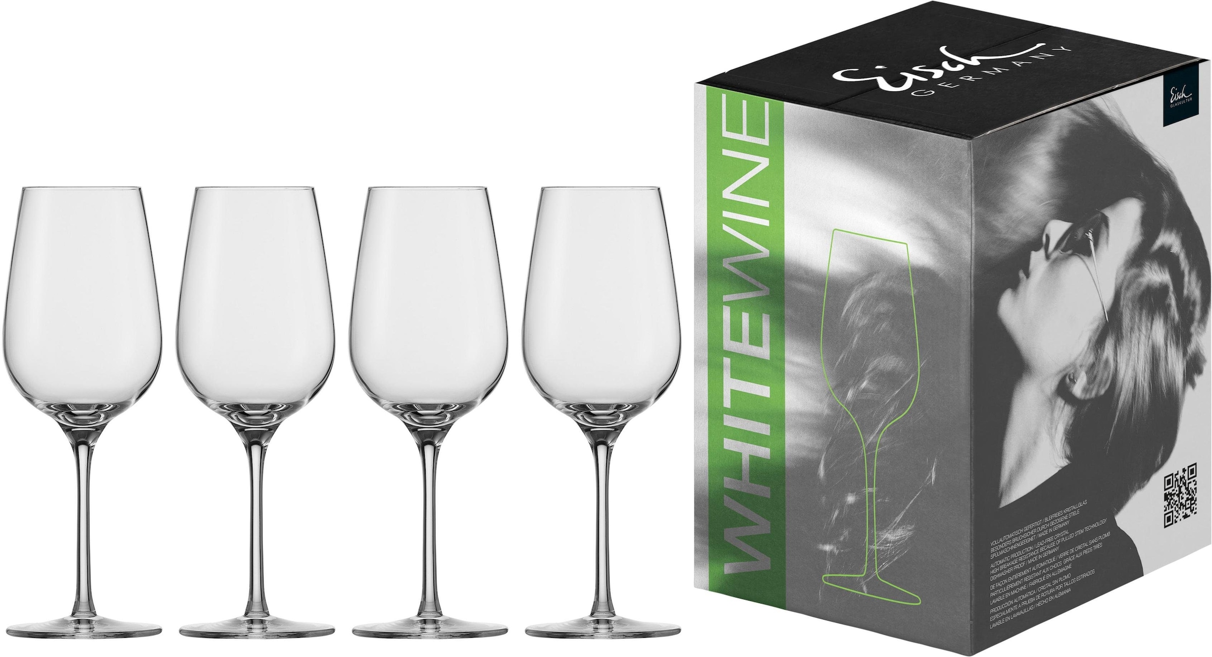 Eisch Weißweinglas »Vinezza«, (Set, 4 tlg.), bleifrei, 360 ml, 4-teilig