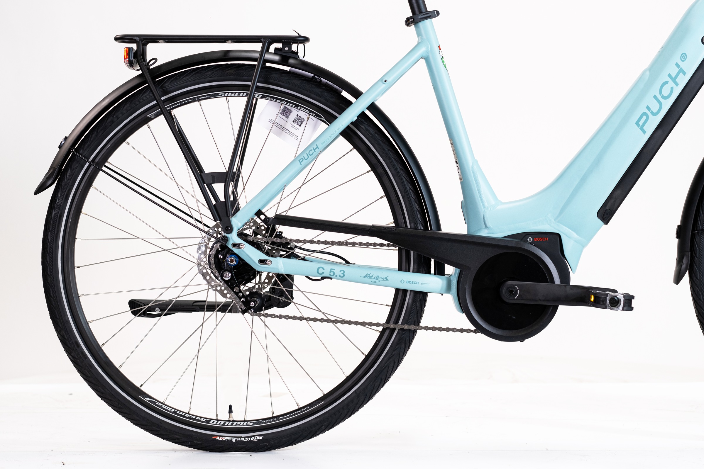 PUCH »PUCH C5.3 NEXUS / BOSCH 500 Wh 28" grün 7-Gänge« 7 Gang Shimano Nexus Schaltwerk Nabenschaltung Mittelmotor 250 W BOSCH PERFORMANCE LINE 36 V/250 W, Mittelmotor