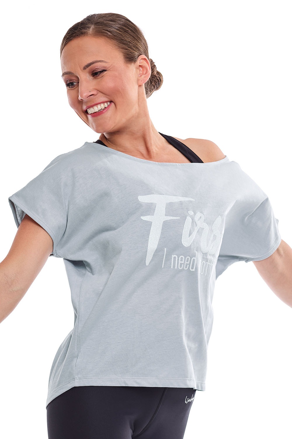 Winshape Oversize-Shirt »MCT002 BAUR ultra online weißem leicht«, Glitzer-Aufdruck | bestellen mit