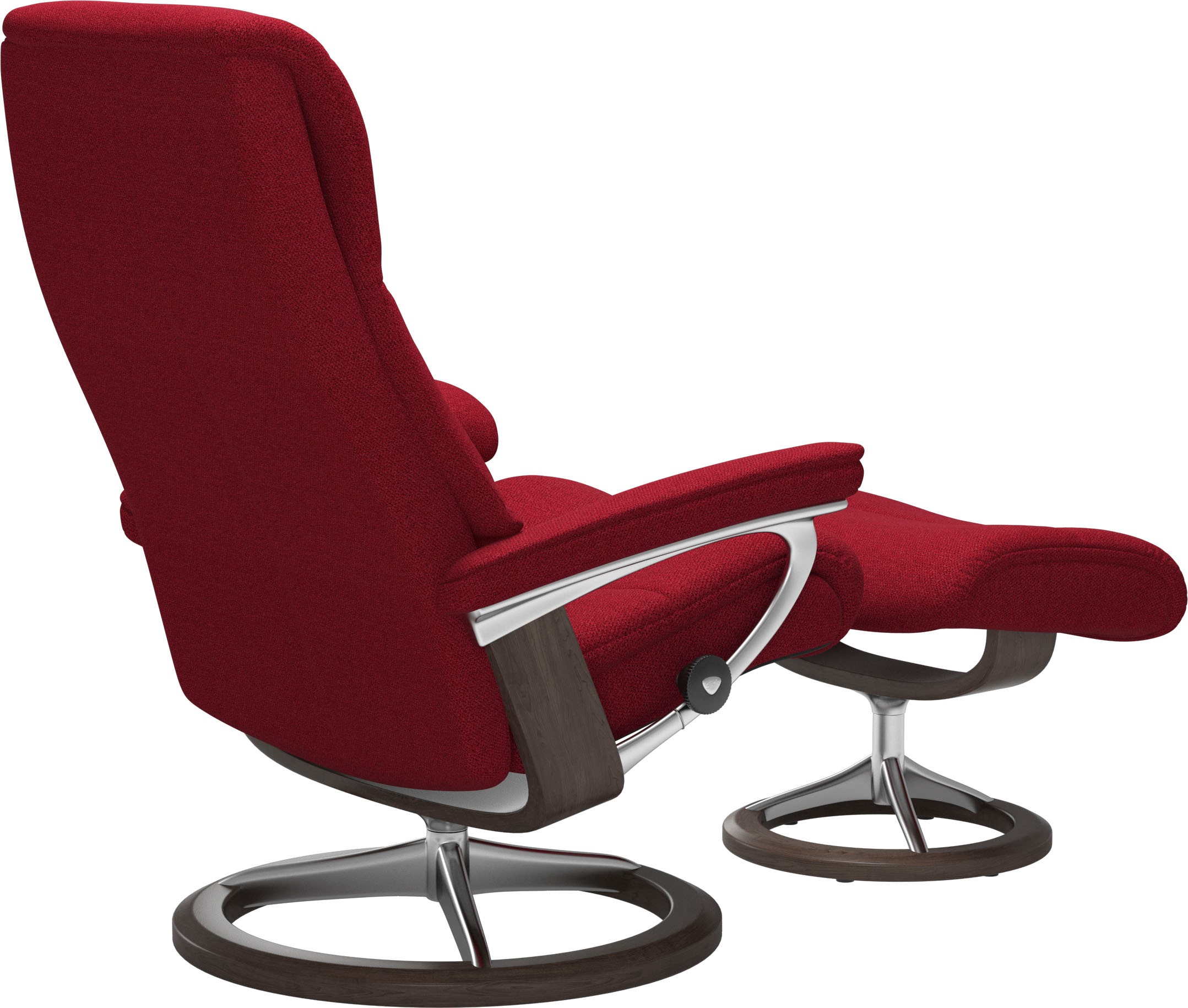 Stressless® Relaxsessel »View«, (Set, Relaxsessel mit Hocker), mit Signature Base, Größe S,Gestell Wenge
