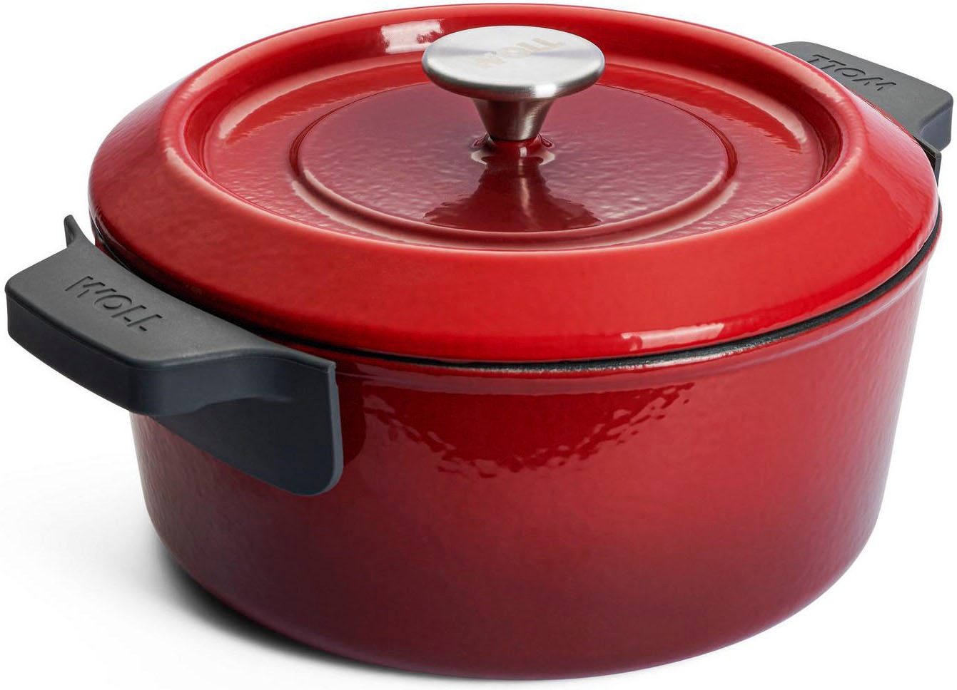 WOLL Kochtopf "Iron", 5,2 l + Ø 24cm + Höhe 11cm, rot, Töpfe, Ø 24 cm, Induktion
