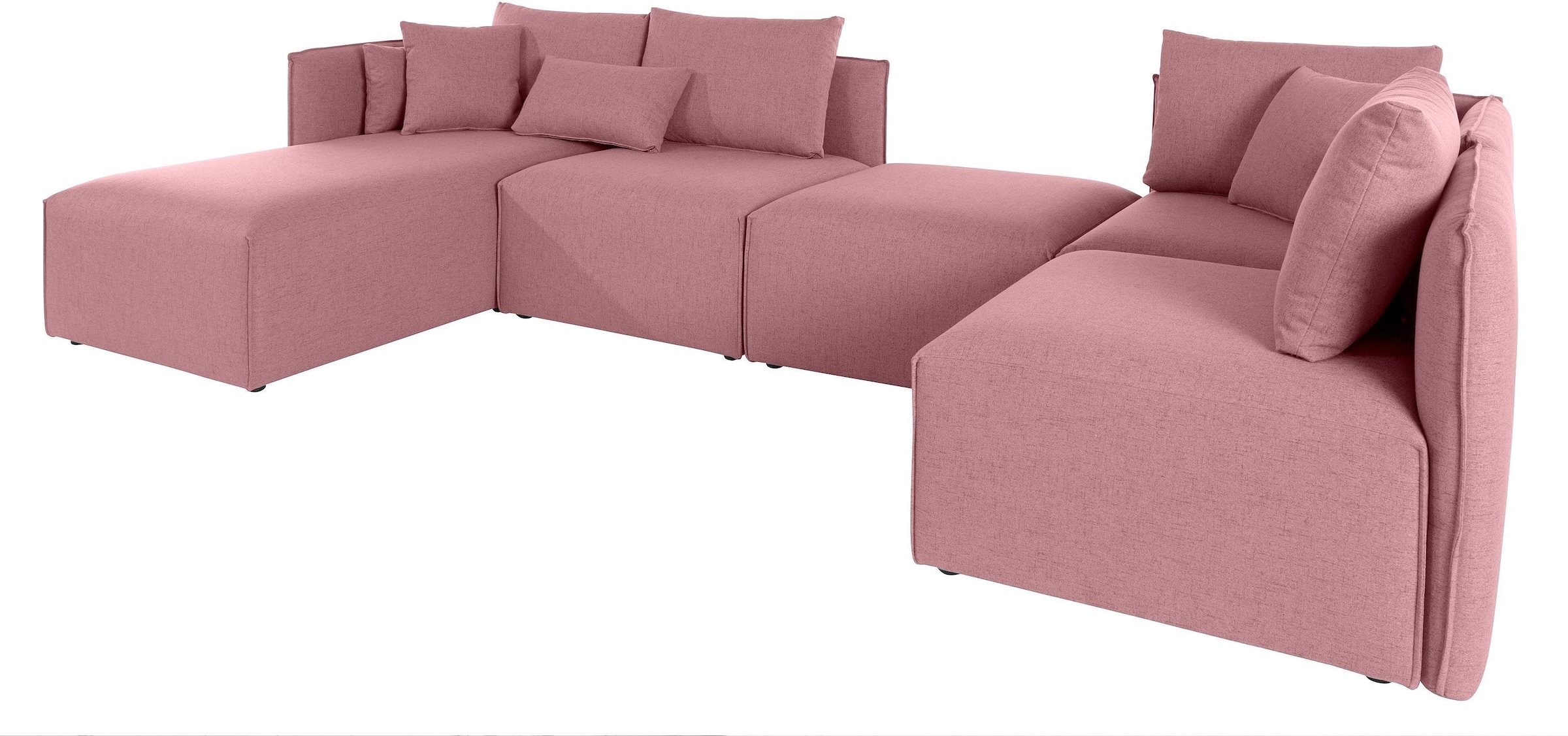 OTTO home Wohnlandschaft "Nöre U-Form" 5 Teile, in vielen Bezugsqualitäten günstig online kaufen