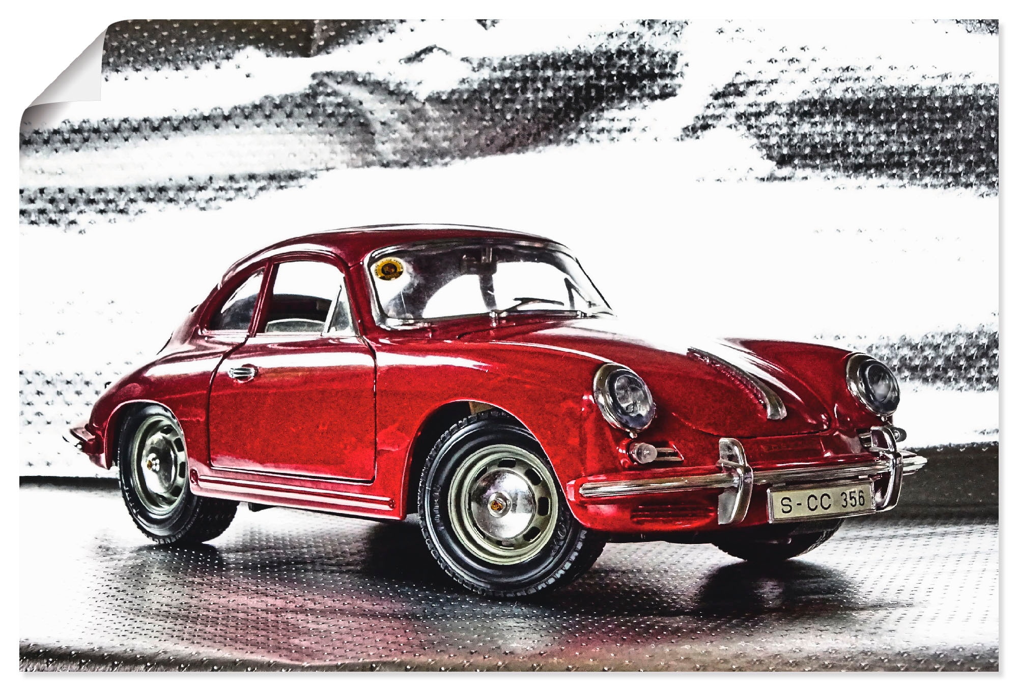 Artland Wandbild "Klassiker - Der Porsche 356" Auto 1 Stk. tlg. als Alubild, Leinwandbild, Poster in verschied. Größen