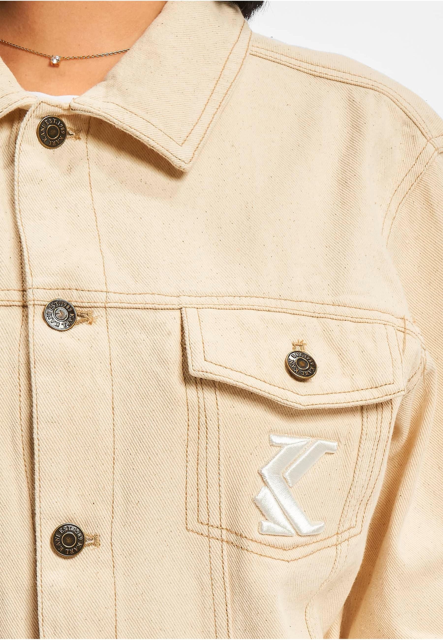 Karl Kani Jeansjacke »Karl Kani Herren KU221-015-1 KK OG Ecru Jacket«, (1 St.), ohne Kapuze