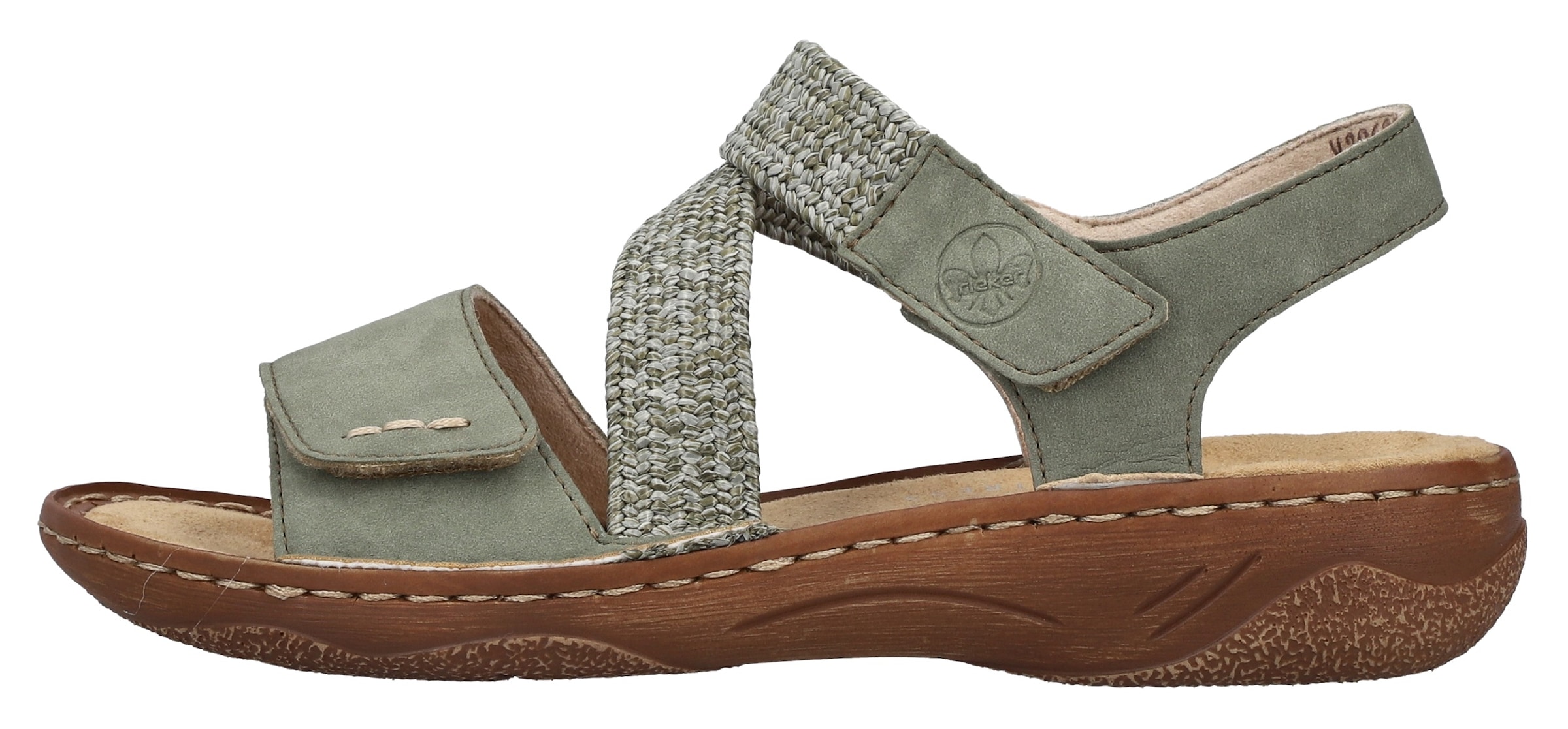 Rieker Sandale, Sommerschuh, Riemchensandale, Sandalette mit Klettverschlüsse