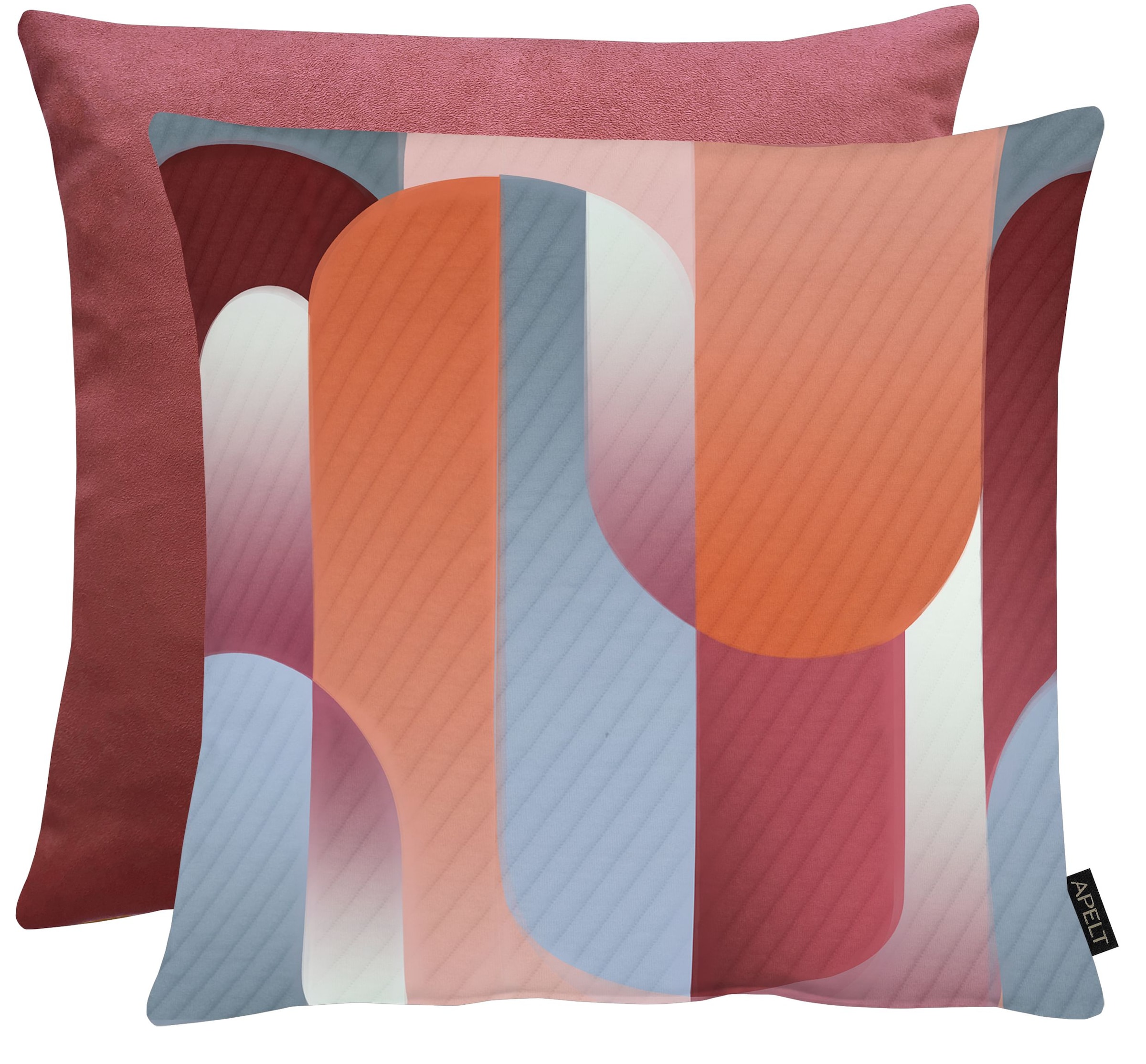 Kissenhülle APELT, B:49cm L:49cm, orange, Polyester, Obermaterial: 55% Polyester, 44% Viskose, 1% Elasthan (LYCRA), Kissenbezüge, "Ben"