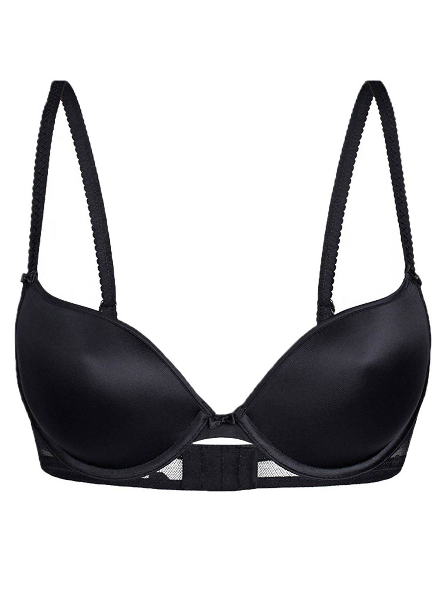 SASSA Damen Push-up-BH "Push Up BH DOTTED MESH", Gr. 80, schwarz, Obermaterial: 83% Polyamid PA. 17% Elasthan EL., BHs