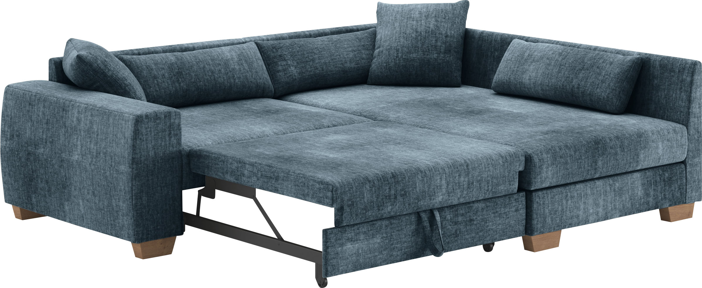 Thumbnail - Mr. Couch Ecksofa "Hilla L-Form" Mit Federkern, wahlweise mit Bettfunktion und Taschenfederkern