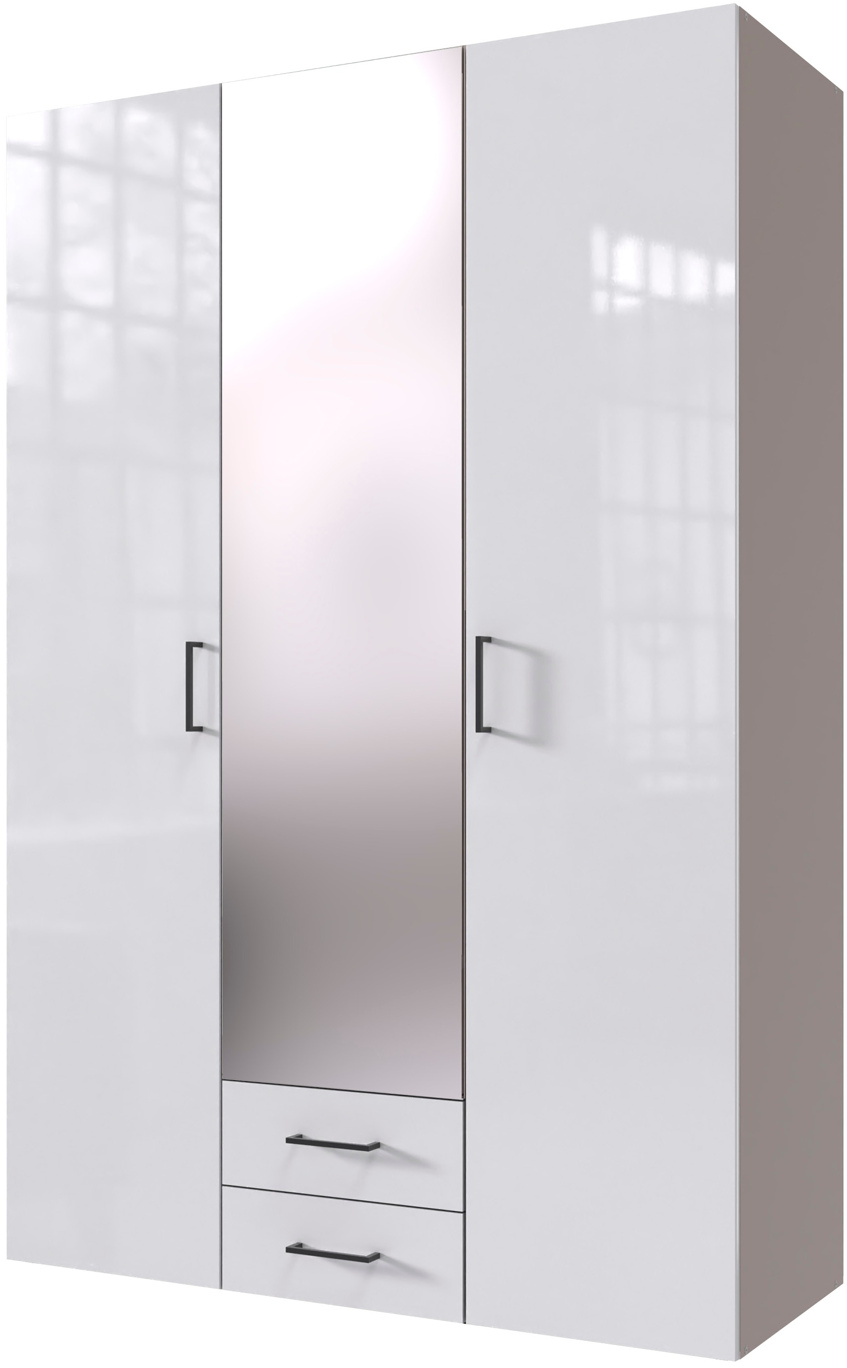 Wimex Drehtürenschrank "Mugano" mit langen oder kurzen Griffen aus Metall, günstig online kaufen