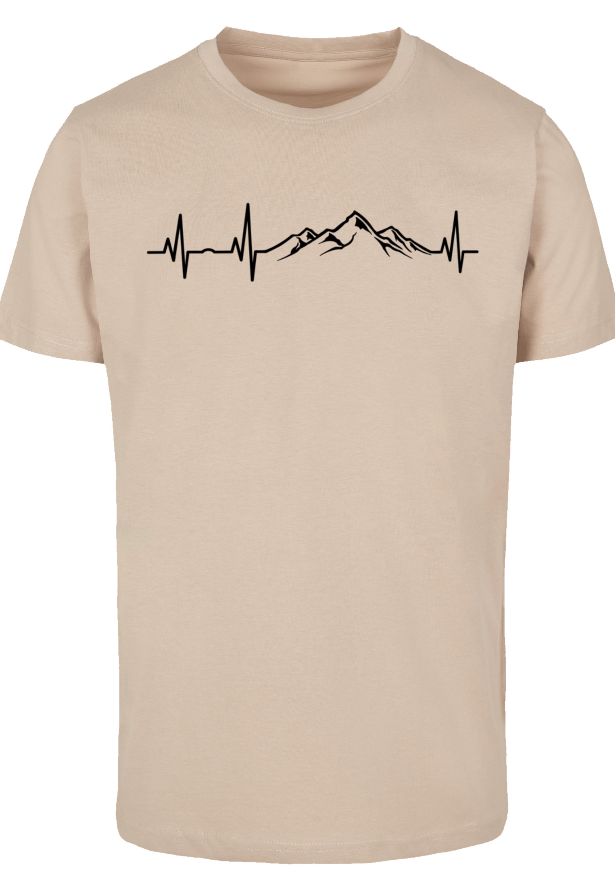 F4NT4STIC T-Shirt »Herzschlag Berge Wandern«, Premium Qualität
