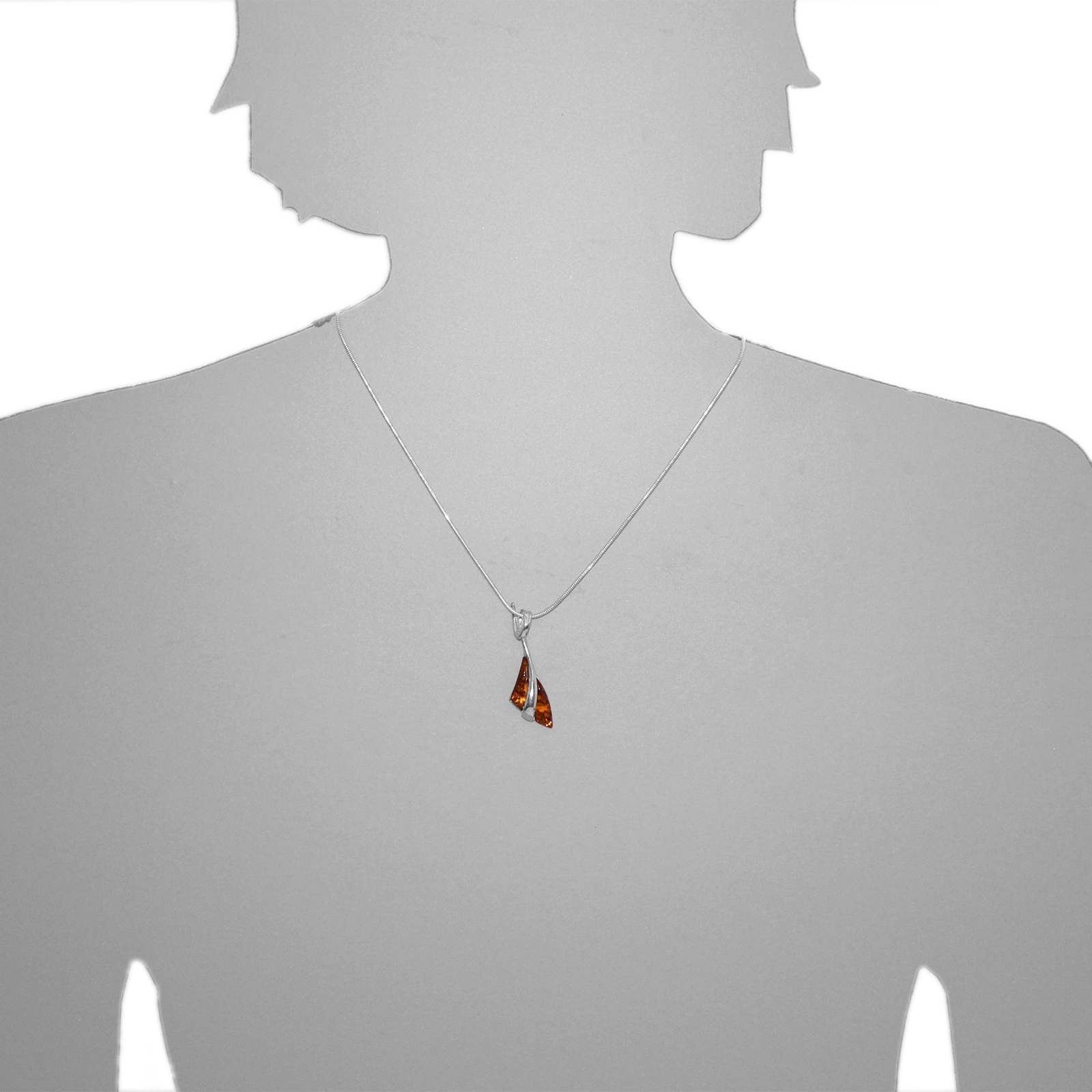 OSTSEE-SCHMUCK Kettenanhänger »- Berit - Silber 925/000 - Bernstein«