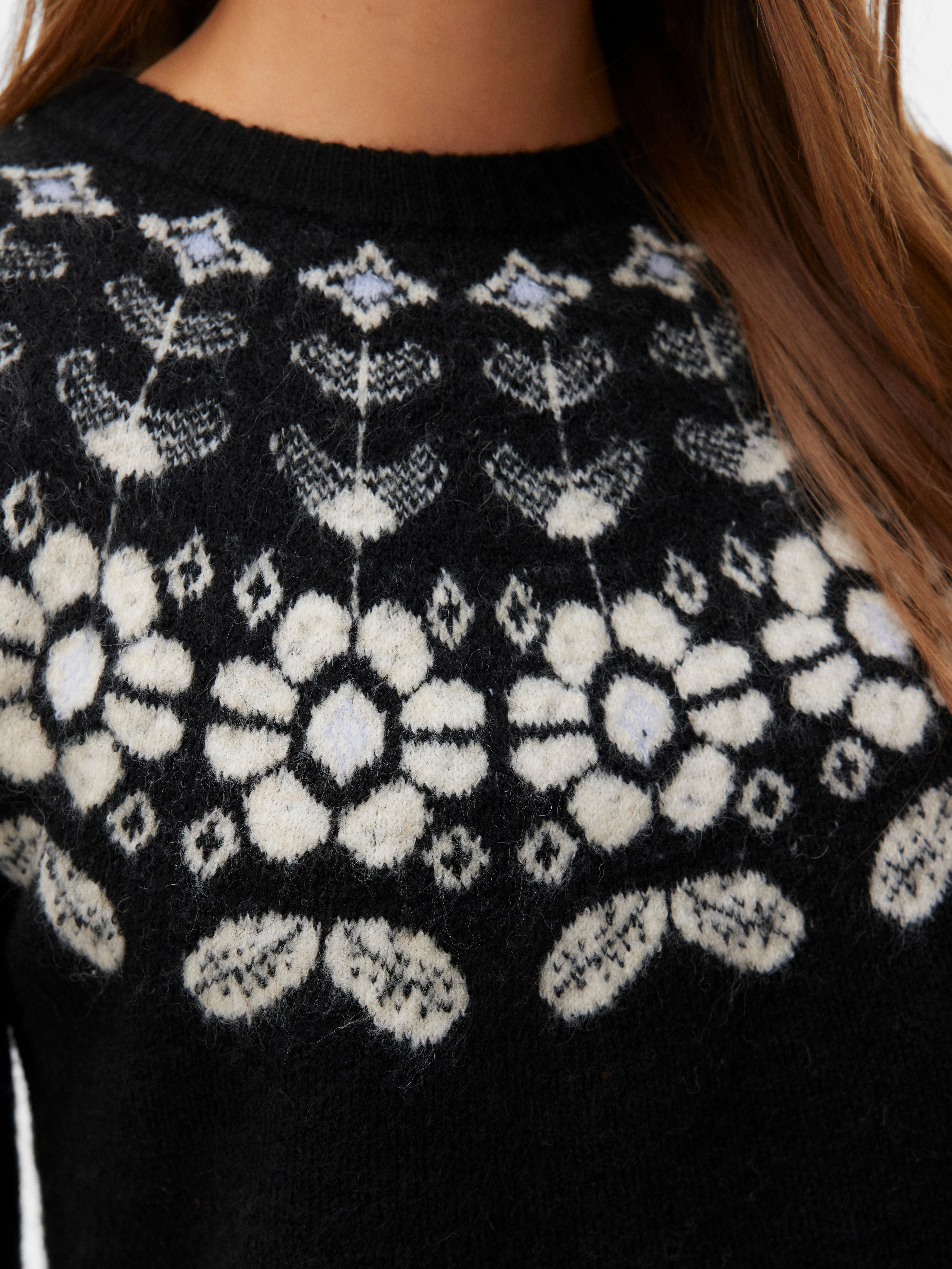 Thumbnail - Vero Moda Strickpullover "VMSIMONE LS NORDIC PULLOVER GA REP BOO"