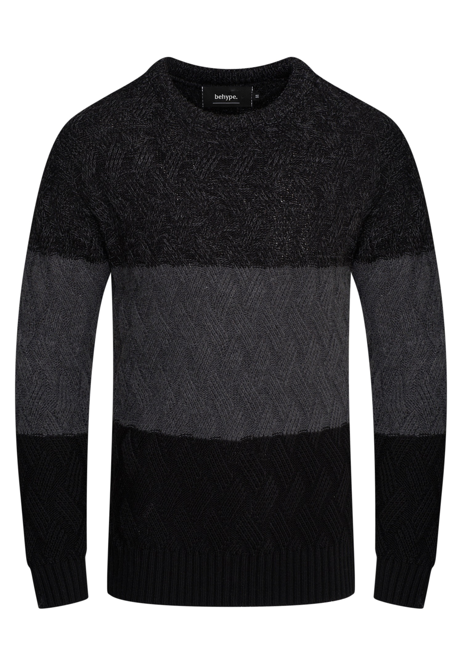 behype Strickpullover »DAVAY«, im Colour-Block-Stil