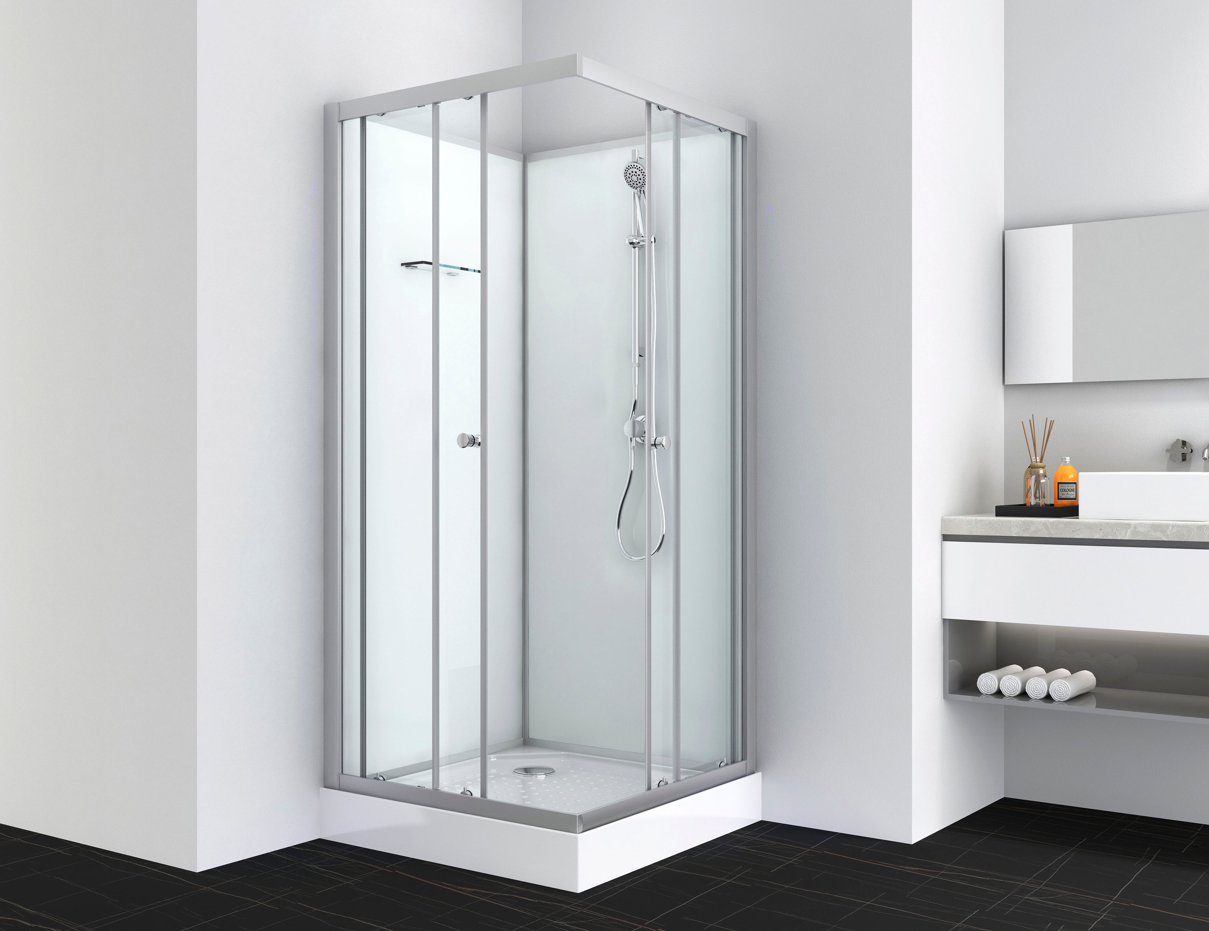 Sanotechnik Komplettdusche »FORTE«, quadratisch