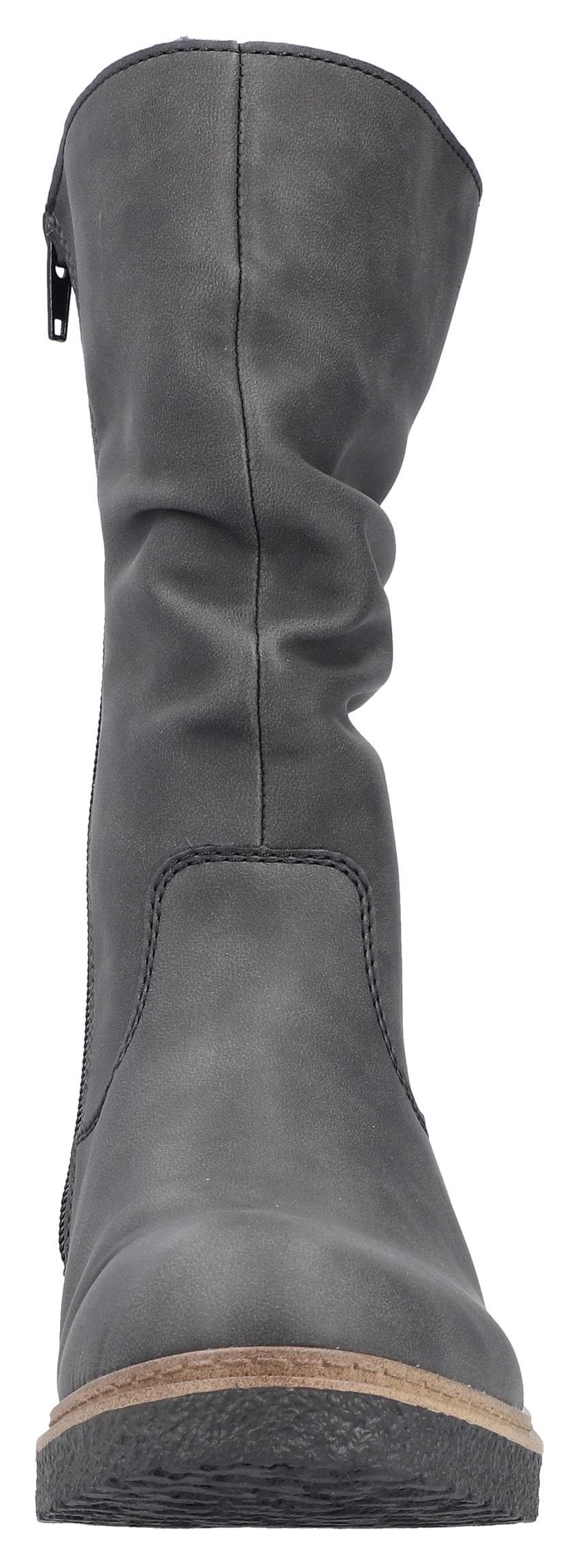 Rieker Winterstiefel, Klassik-Stiefel, Blockabsatz, slouchy Schaft, mit Warmfutter