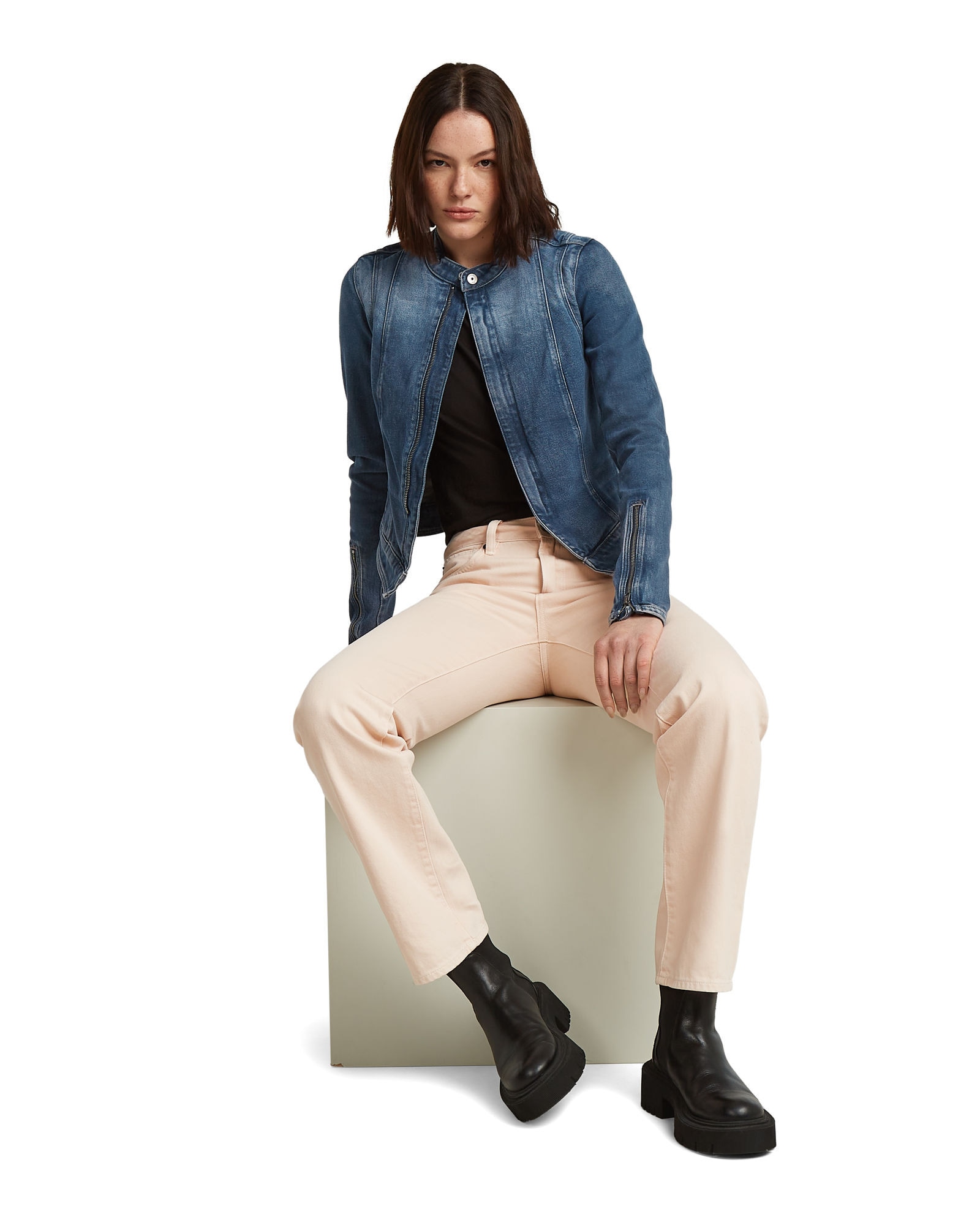 G-STAR Jeansjacke »Lynn Zip Grip Slim Jacke«